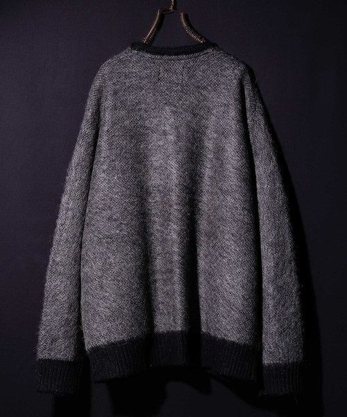 Number (N)ine Number nine PLAIN JACQUARD MOHAIR KNIT CARDIGAN Size US L / EU 52-54 / 3 - 2 Thumbnail