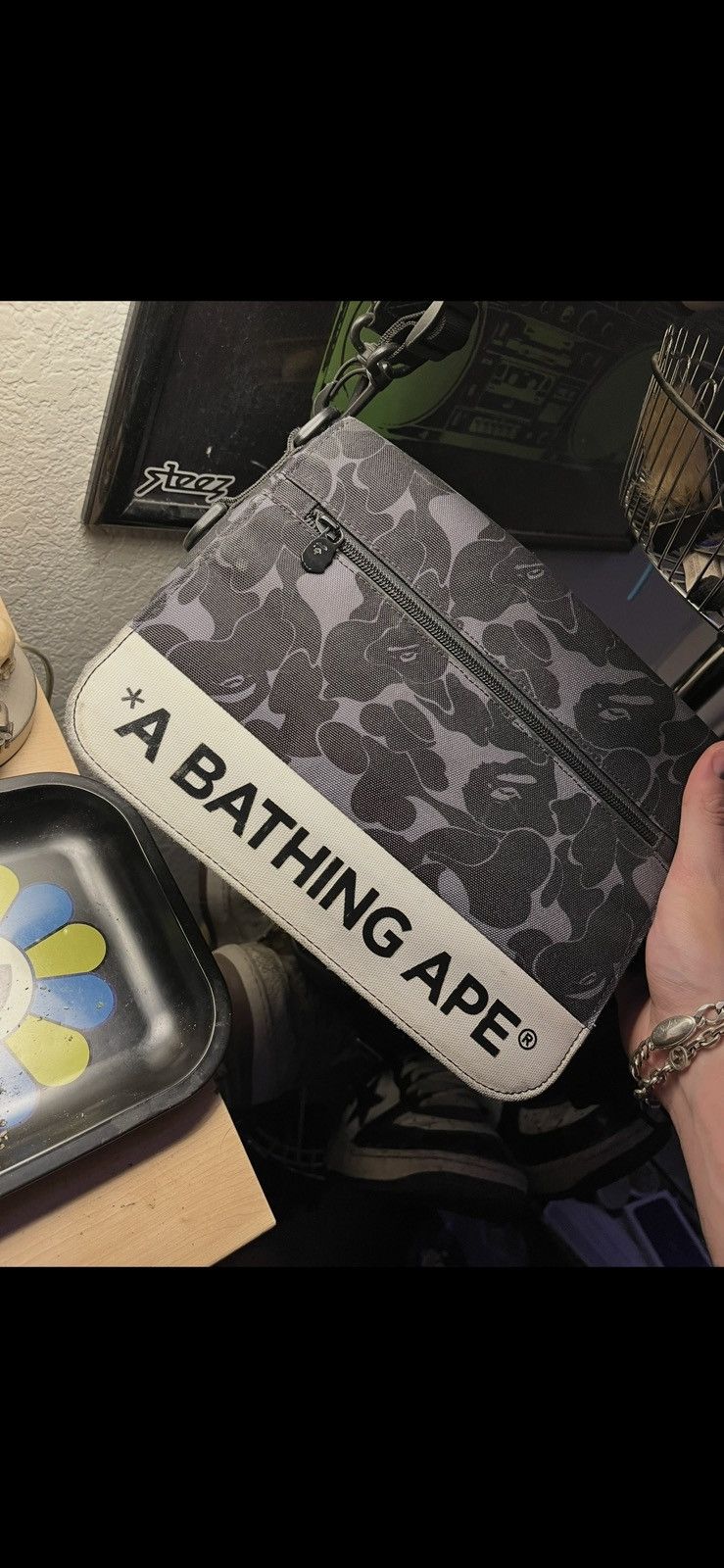 Bape RARE Bape A Bathing Ape 2017 ABC Camo Double Strap Sidebag Size ONE SIZE - 6 Thumbnail