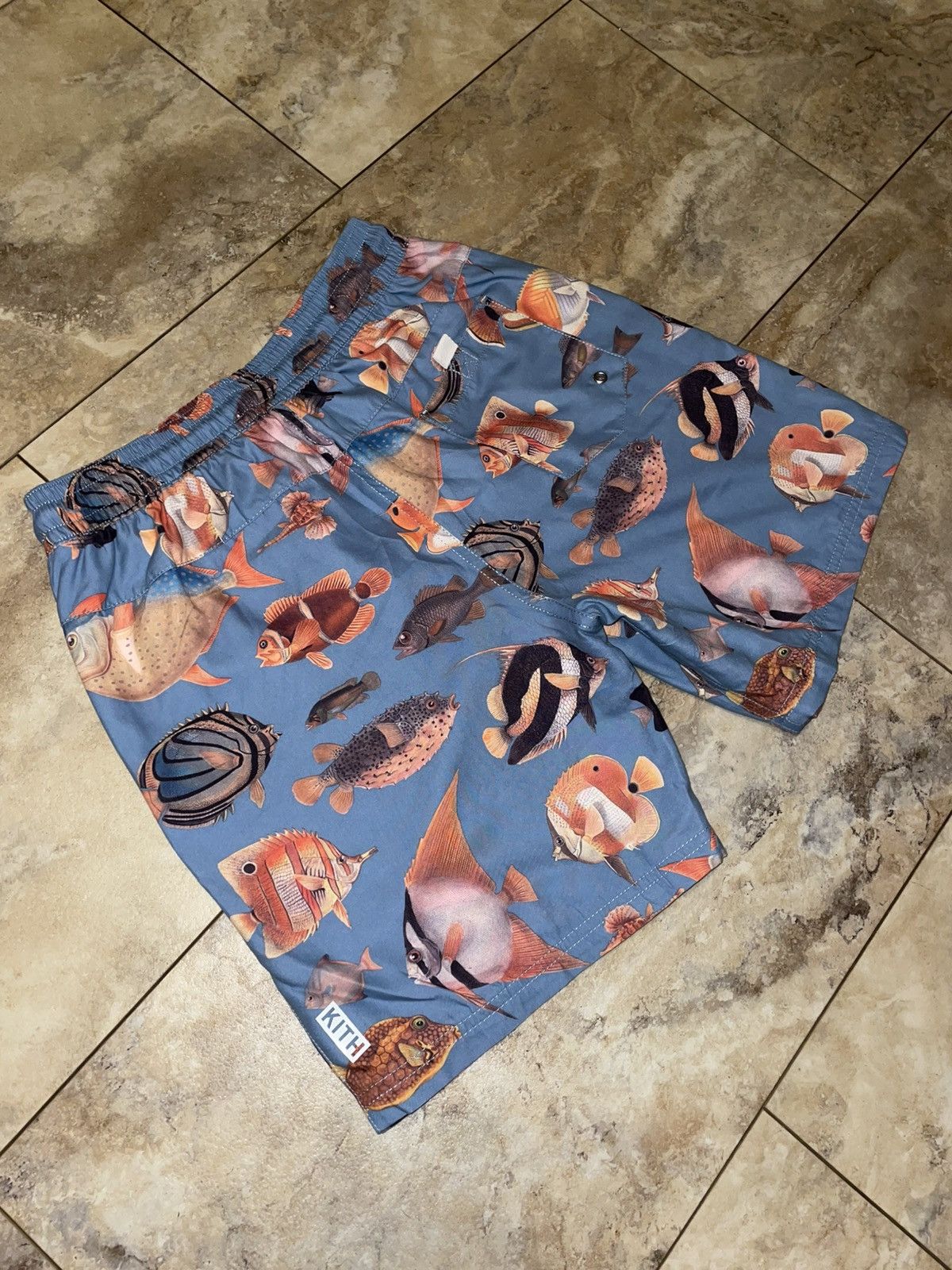 Kith Kith Fish Print Swim Shorts Blue Size XS Size US 28 / EU 44 - 4 Thumbnail