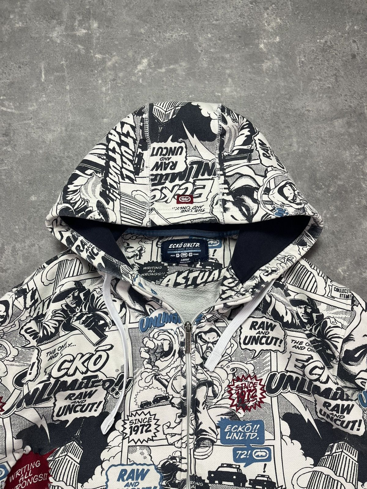 Ecko Unltd. Ecko Unltd. AOP Comic Book Baggy Zip Hoodie L XL Size US L / EU 52-54 / 3 - 7 Thumbnail
