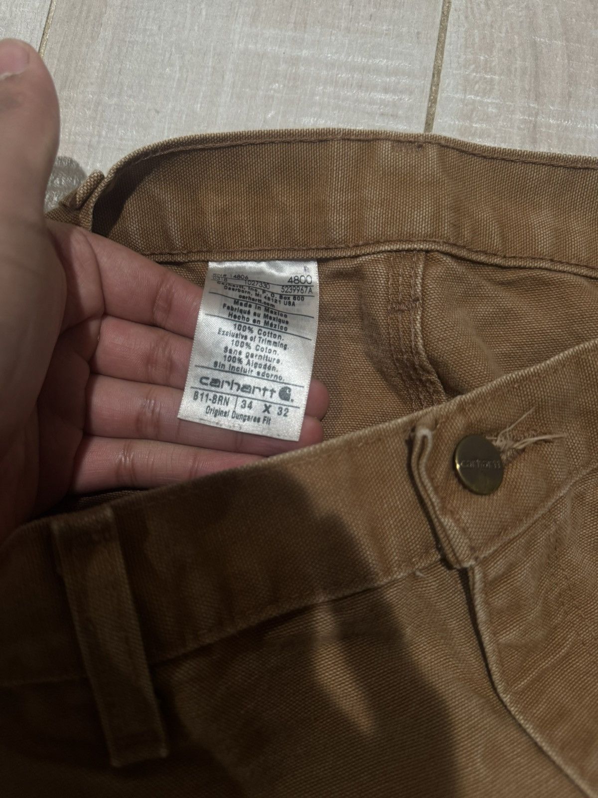 Carhartt Vintage Tan Carhartt Work pants Size US 34 / EU 50 - 3 Thumbnail