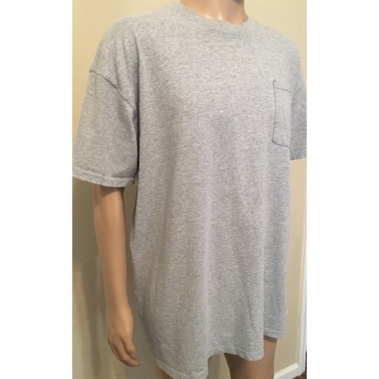 Vintage VINTAGE 90s DAC Athletic Club Pocket T Shirt Gray USA Made Size XL Athletic Wear Shirt Mens 90s Size US XL / EU 56 / 4 - 2 Thumbnail