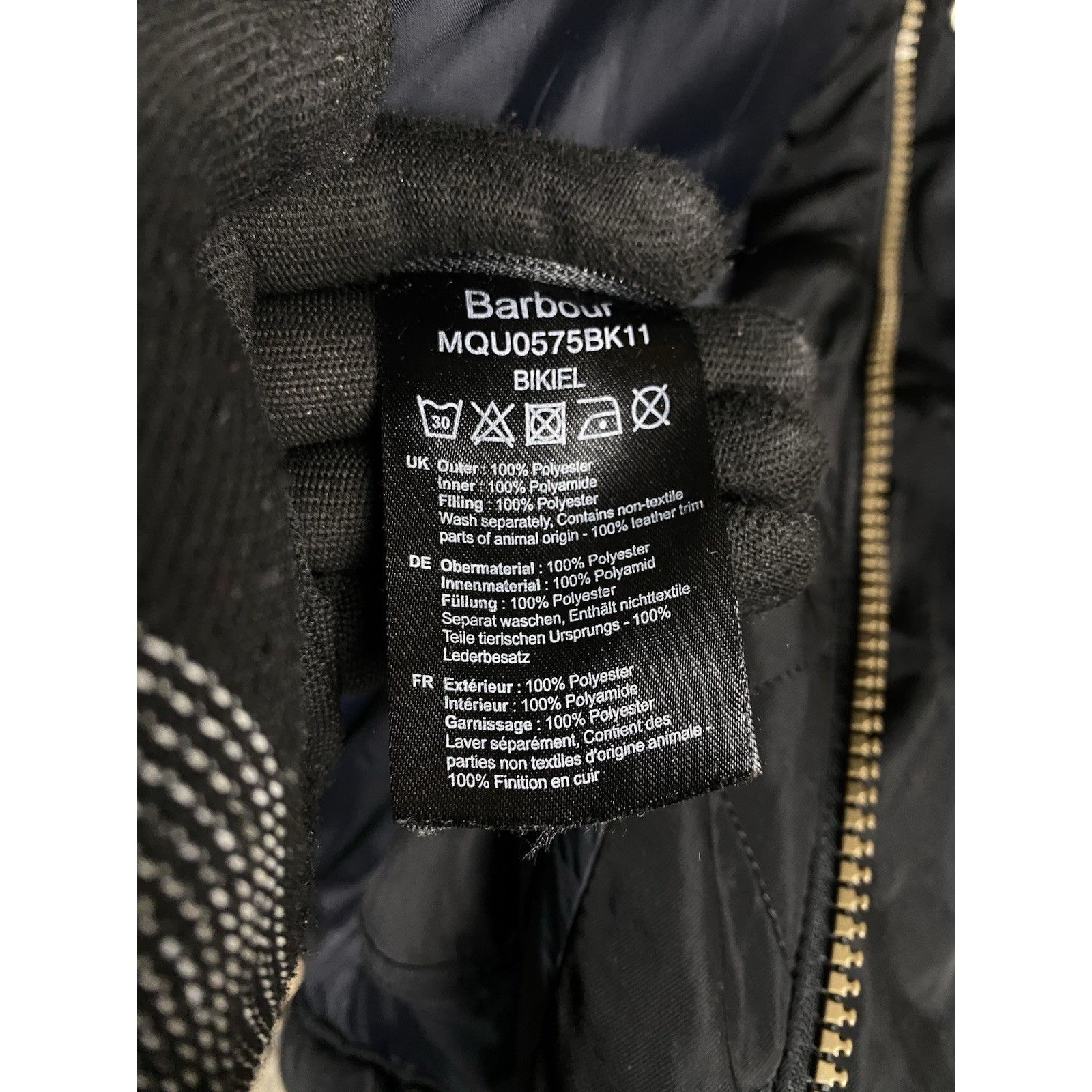 Barbour Barbour International Men's Black Quilted Jacket Size XL Size US XL / EU 56 / 4 - 12 Thumbnail