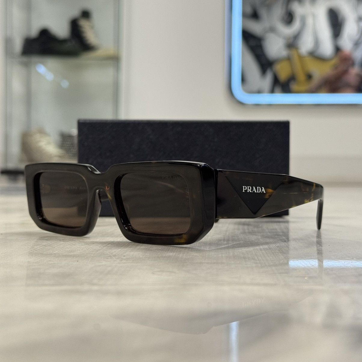 Prada Prada PR06YS Sunglasses Tortoise Size ONE SIZE - 6 Thumbnail