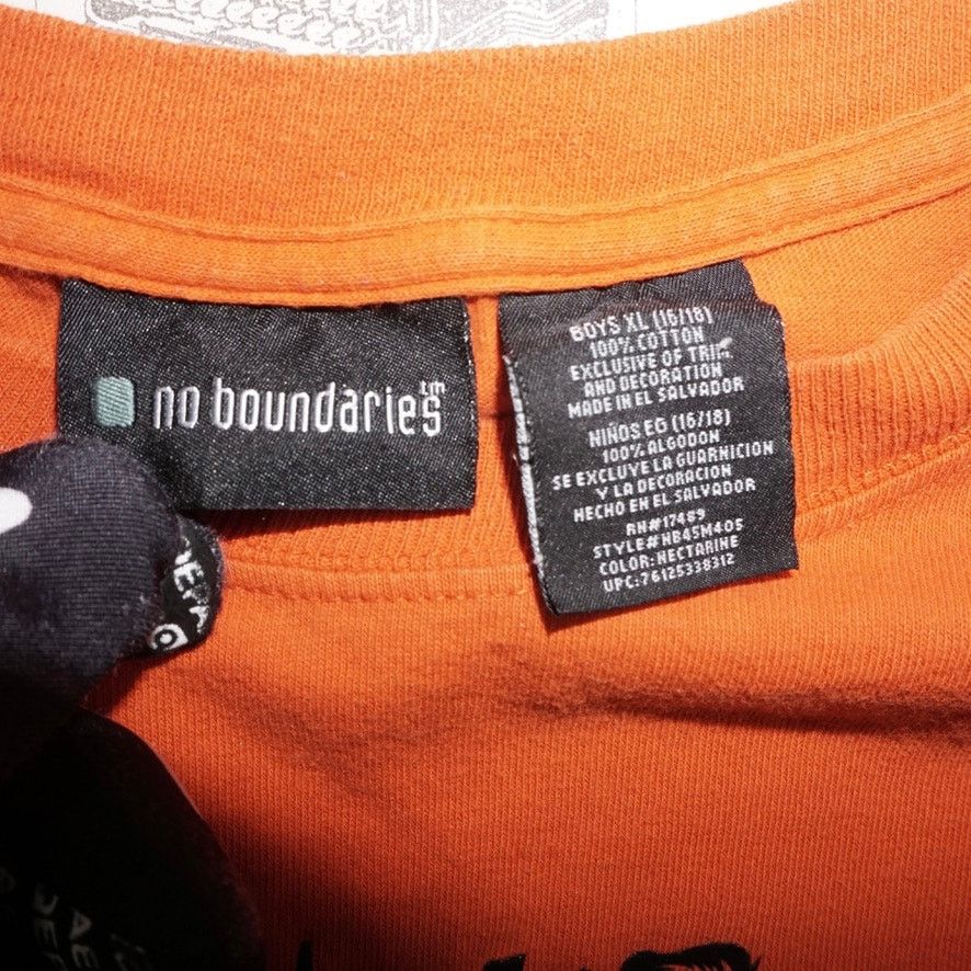 Vintage XL - Vintage Y2K no boundaries 2000s LS orange youth t-shirt Size US XL / EU 56 / 4 - 2 Thumbnail