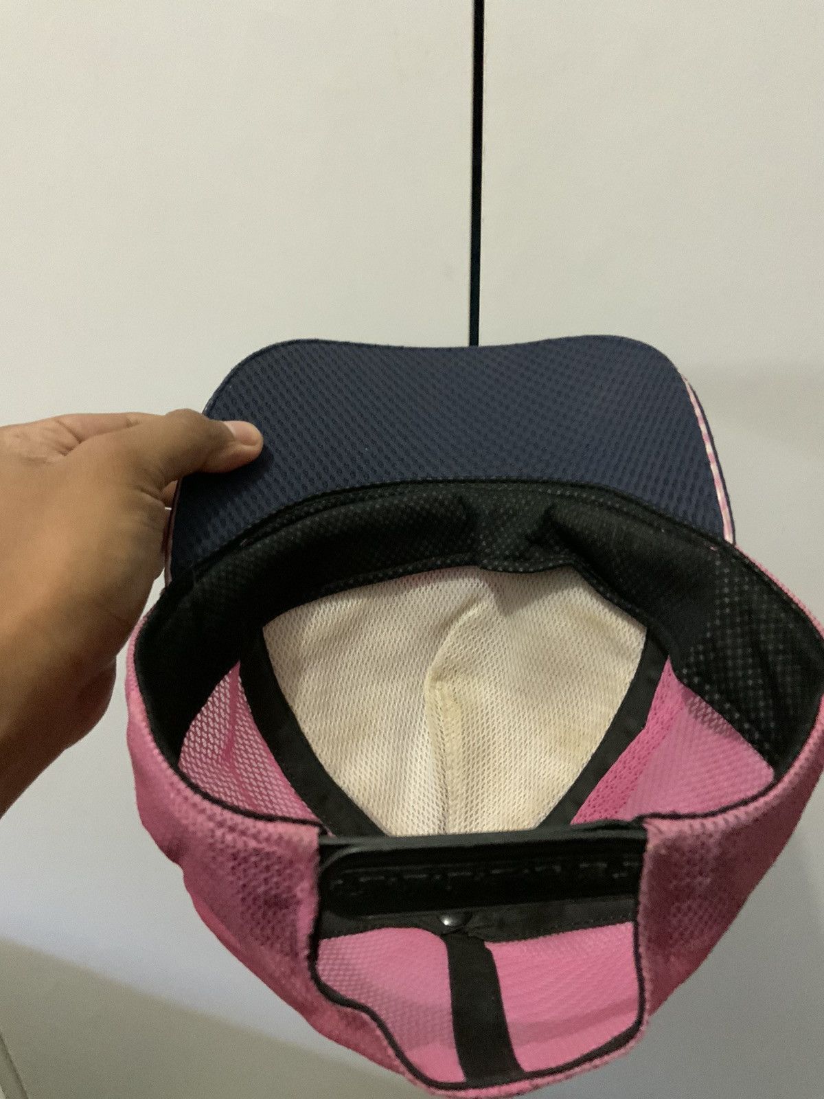 Japanese Brand Mizuno Japan Pink Trucker Hat Size ONE SIZE - 8 Thumbnail