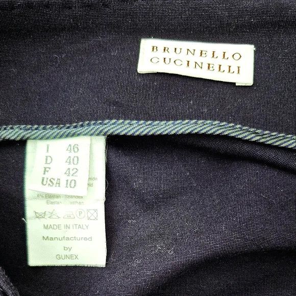 Brunello Cucinelli Navy Gathered Skirt Classic Fall Party Spring Travel Work Size 32" / US 10 / IT 46 - 8 Thumbnail