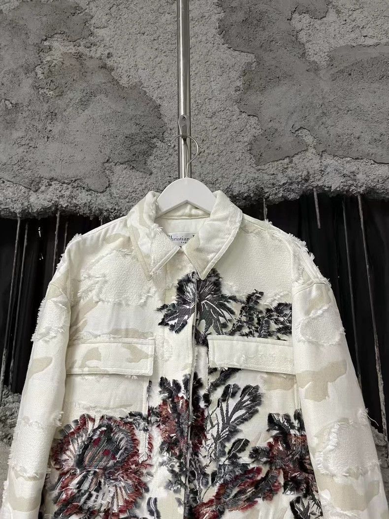 Dior Dior Denim Jacket with Floral Design-2506 Size US S / EU 44-46 / 1 - 3 Thumbnail