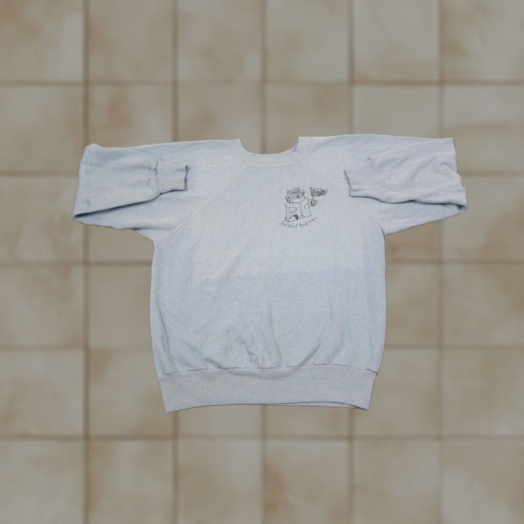 Vintage VINTAGE Garfield Sweatshirt Womens M Blue 90s 80s Pullover Crew Neck Activewear Mens Womens Boys Girls Size M / US 6-8 / IT 42-44 - 1 Thumbnail