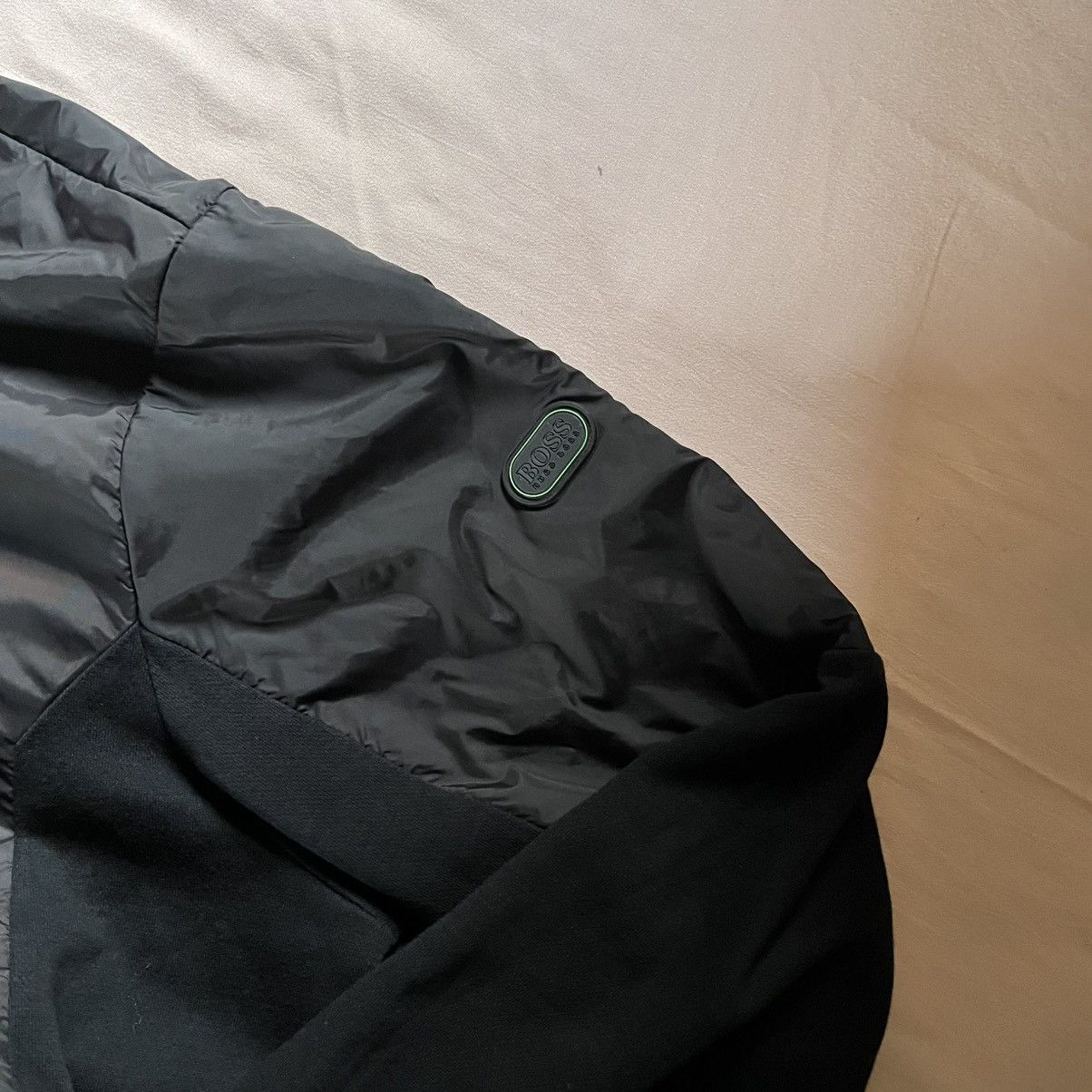Hugo Boss Hugo Boss Men's Black Zip Up Light Jacket Size XL Size US XL / EU 56 / 4 - 3 Thumbnail