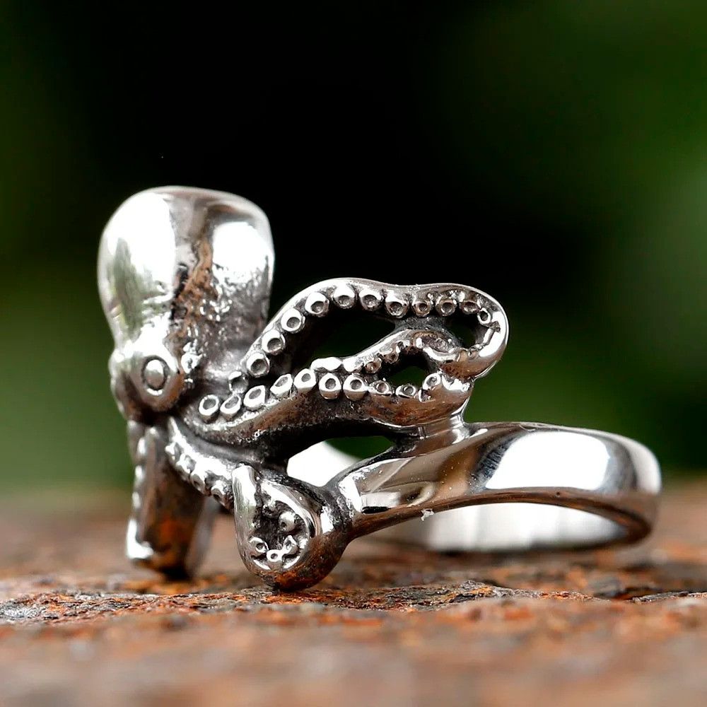 Jewelry Cool Octopus Ring Size ONE SIZE - 4 Thumbnail