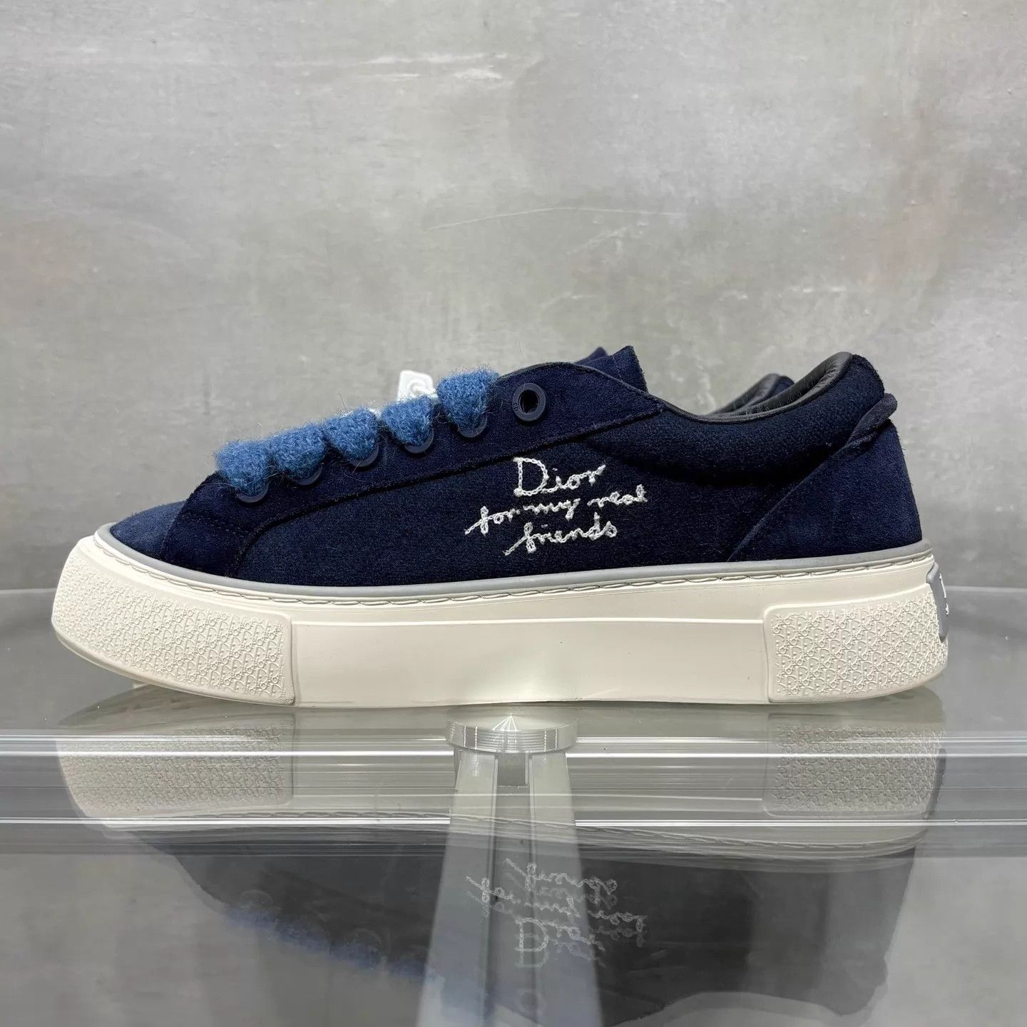 Dior Dior 25ss B33 Blue Suede Sneaker 39 Size US 8.5 / IT 38.5 - 3 Thumbnail