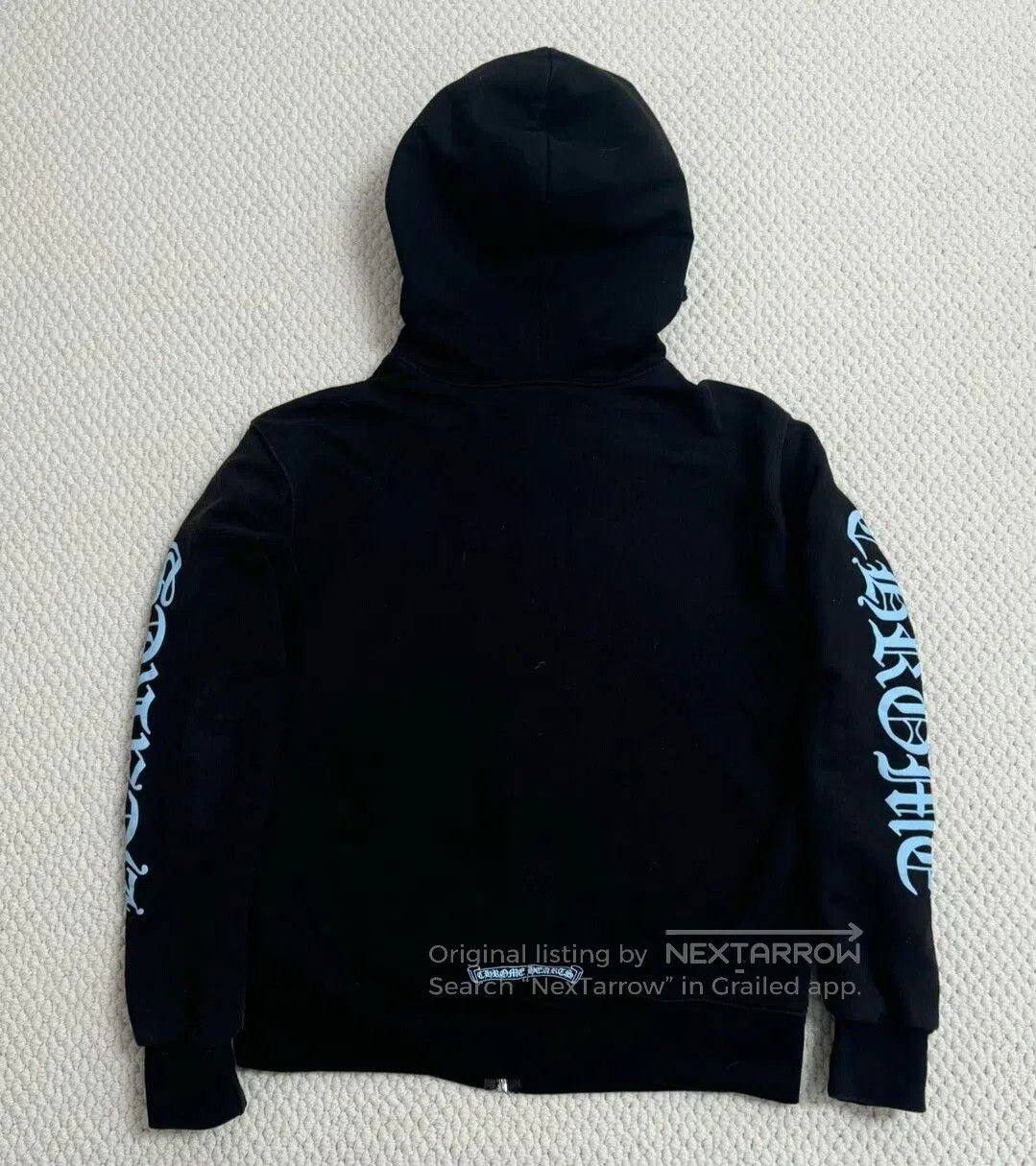 Chrome Hearts black chrome hearts zip hoodie with blue print. Size US L / EU 52-54 / 3 - 2 Thumbnail