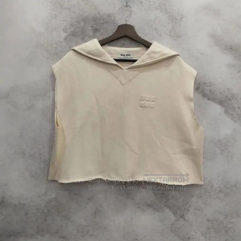 Miu Miu Miu Miu Women's Cotton Short Sleeve Top . Size M / US 6-8 / IT 42-44 - 1 Thumbnail