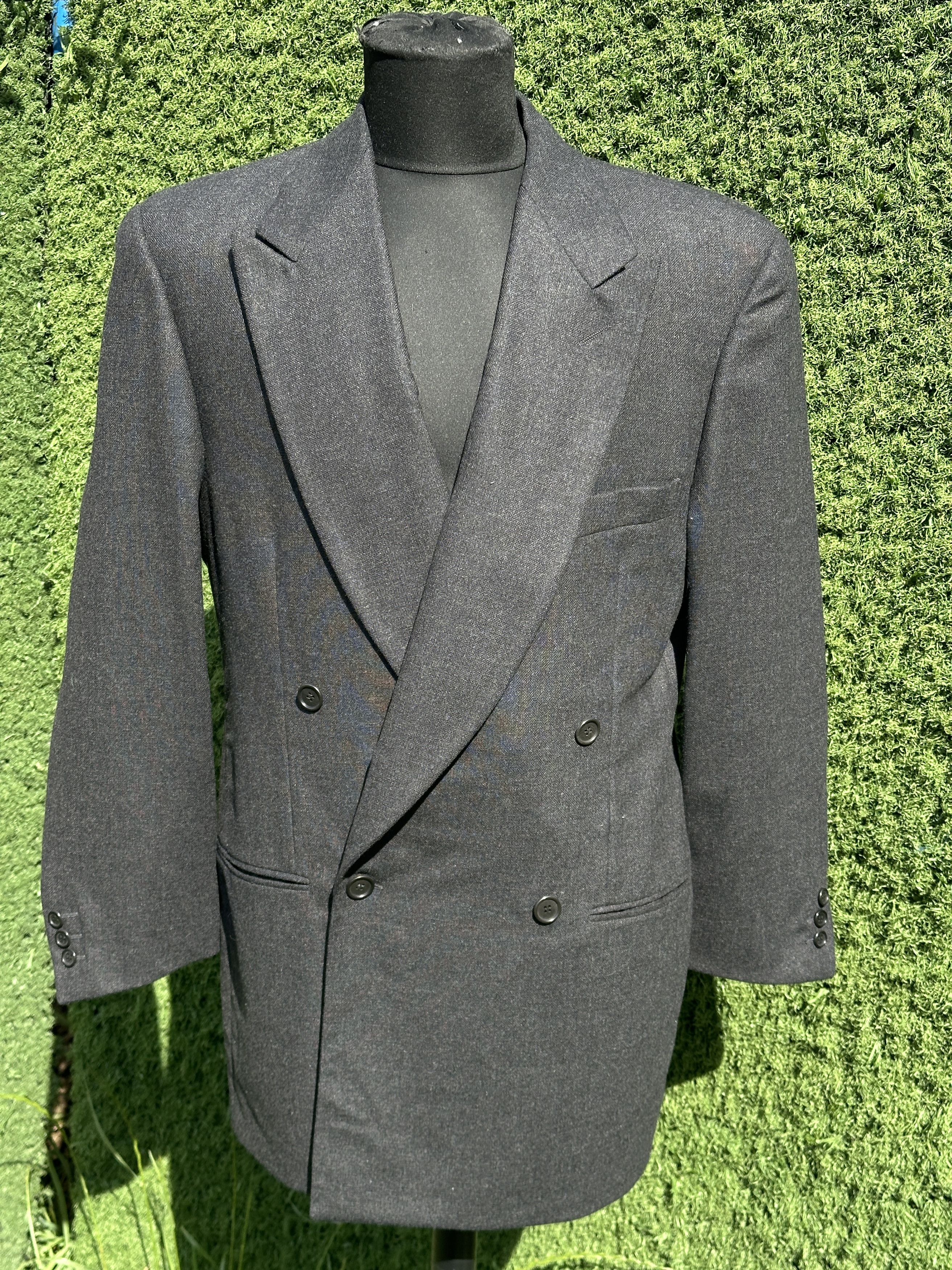 Giorgio Armani Giorgio Armani Black Label Wool Cashmere Double Breasted 50 Size 50R - 1 Thumbnail