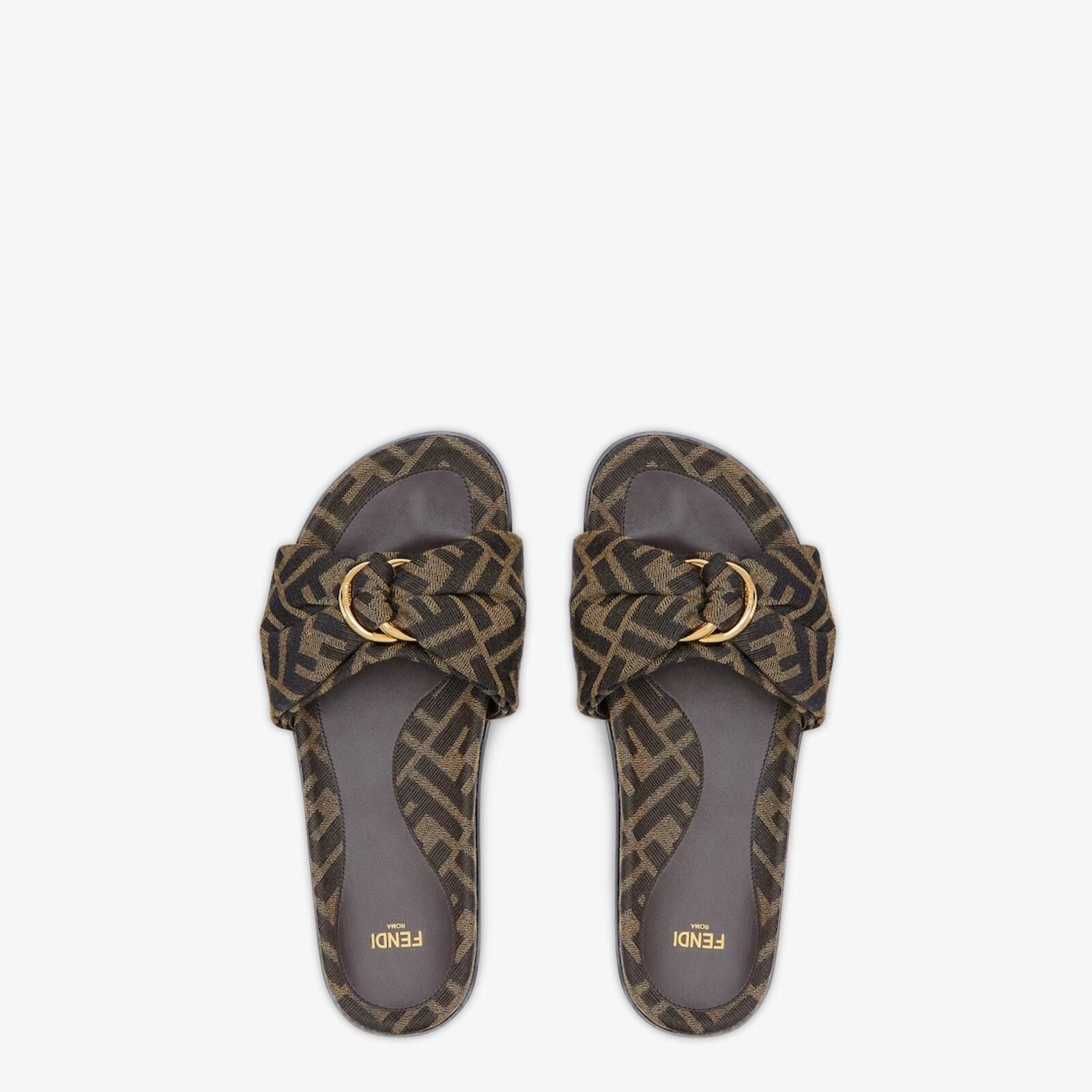 Fendi Fendi Feel FF Slide Sandals Size US 7.5 / IT 37.5 - 2 Thumbnail