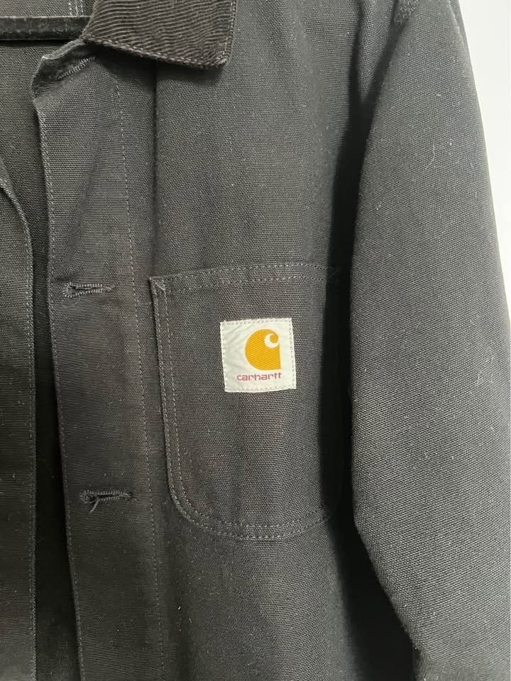 Carhartt Black S Carhartt corduroy-trimmed cotton-canvas chore jacket Size US S / EU 44-46 / 1 - 2 Thumbnail