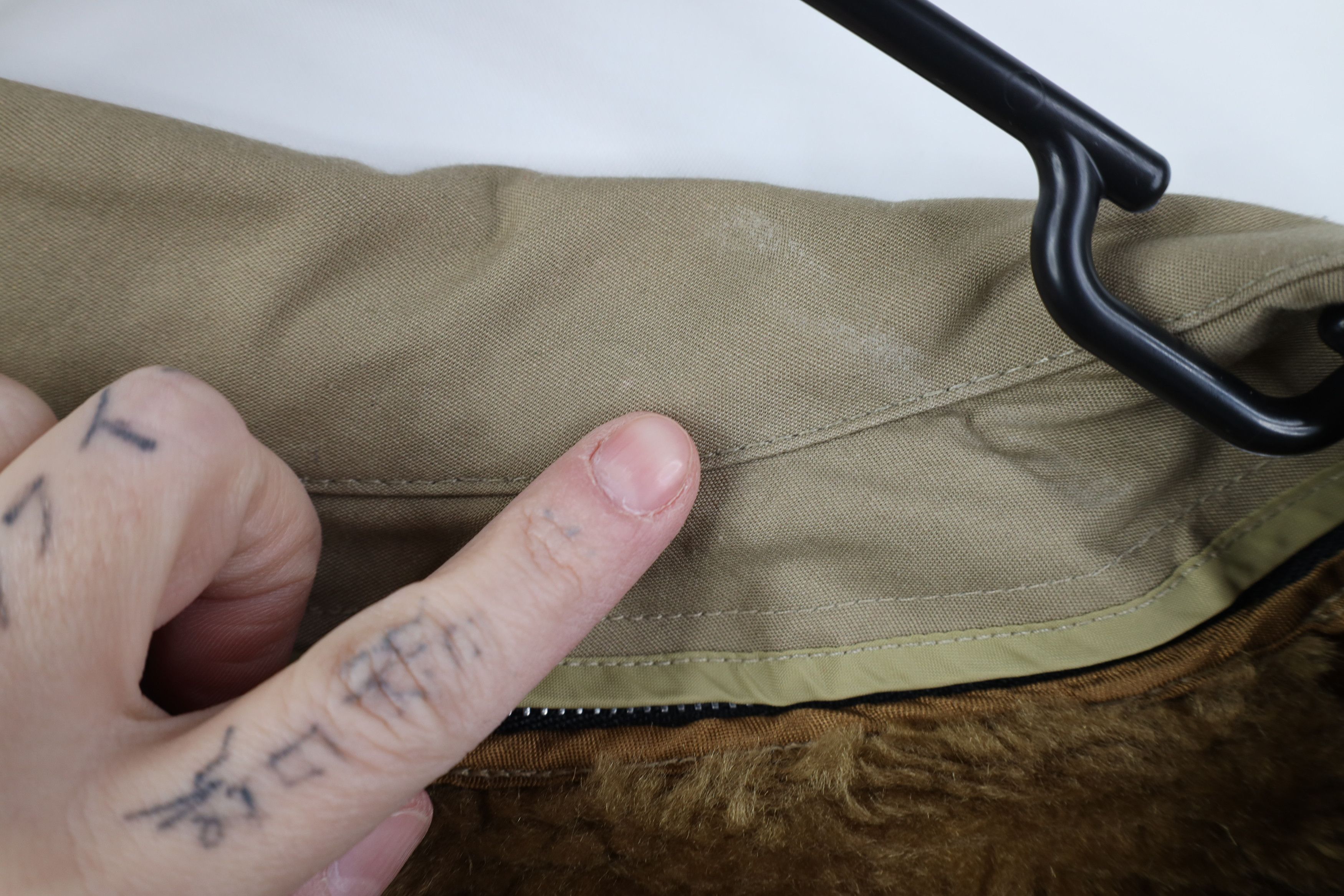 Vintage Vintage 70s Streetwear Full Zip Bomber Jacket Beige USA Size US XL / EU 56 / 4 - 14 Thumbnail