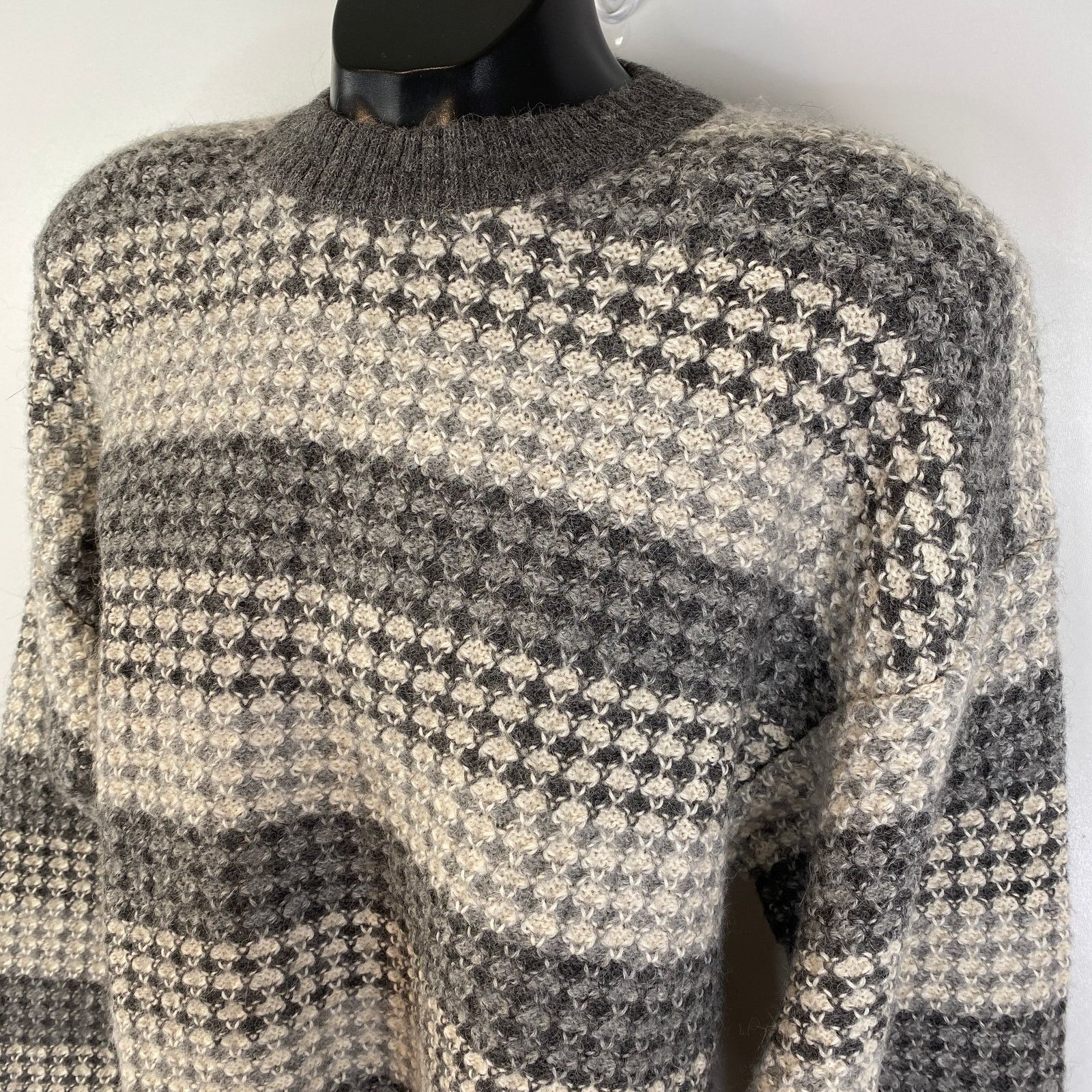 Other Peruvian Connection Alpaca Crew Sweater Gray Size US L / EU 52-54 / 3 - 2 Thumbnail