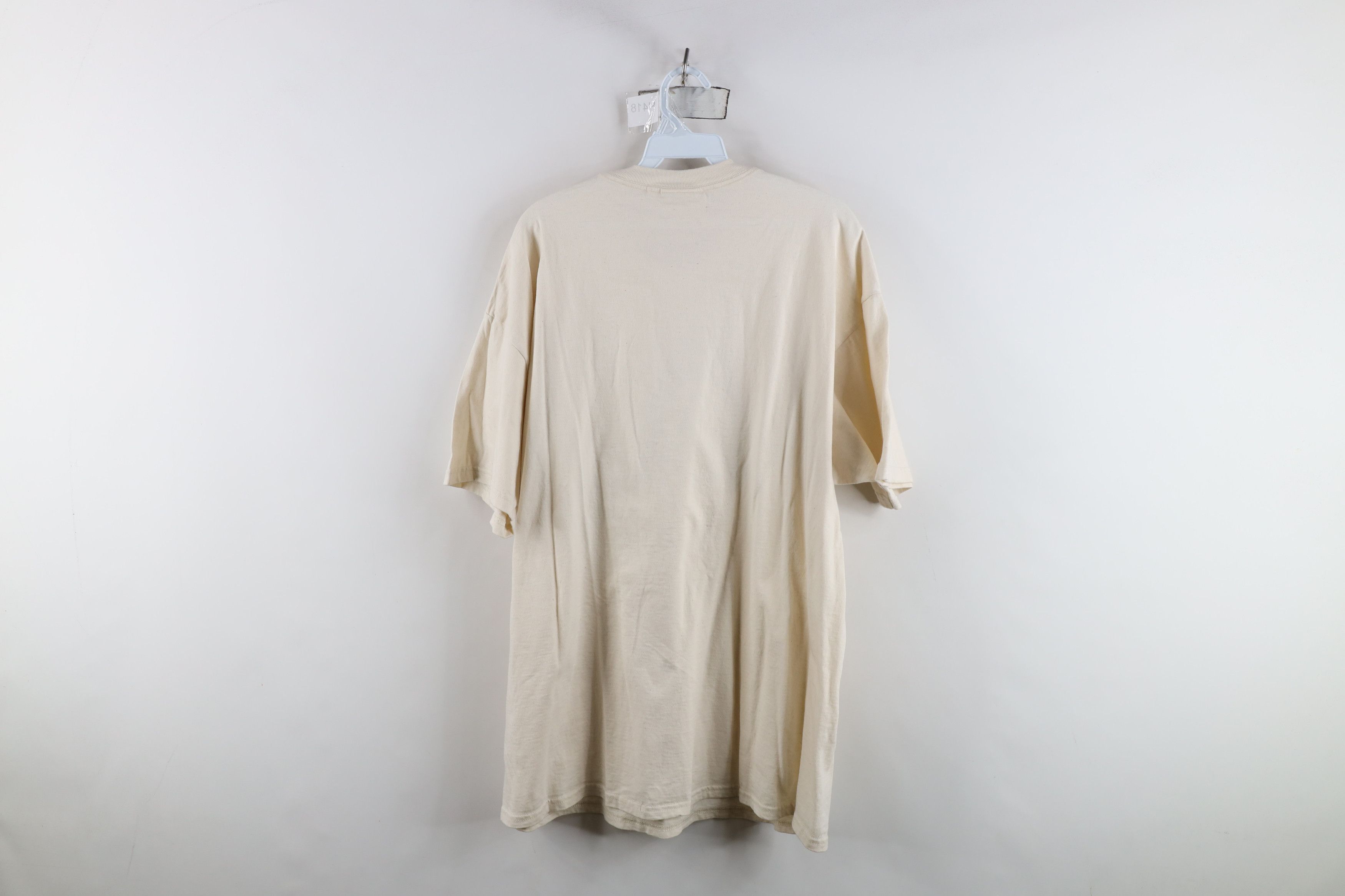 Vintage Vintage 90s Streetwear Dog Puppy Short Sleeve T-Shirt Beige Size XL / US 12-14 / IT 48-50 - 12 Thumbnail