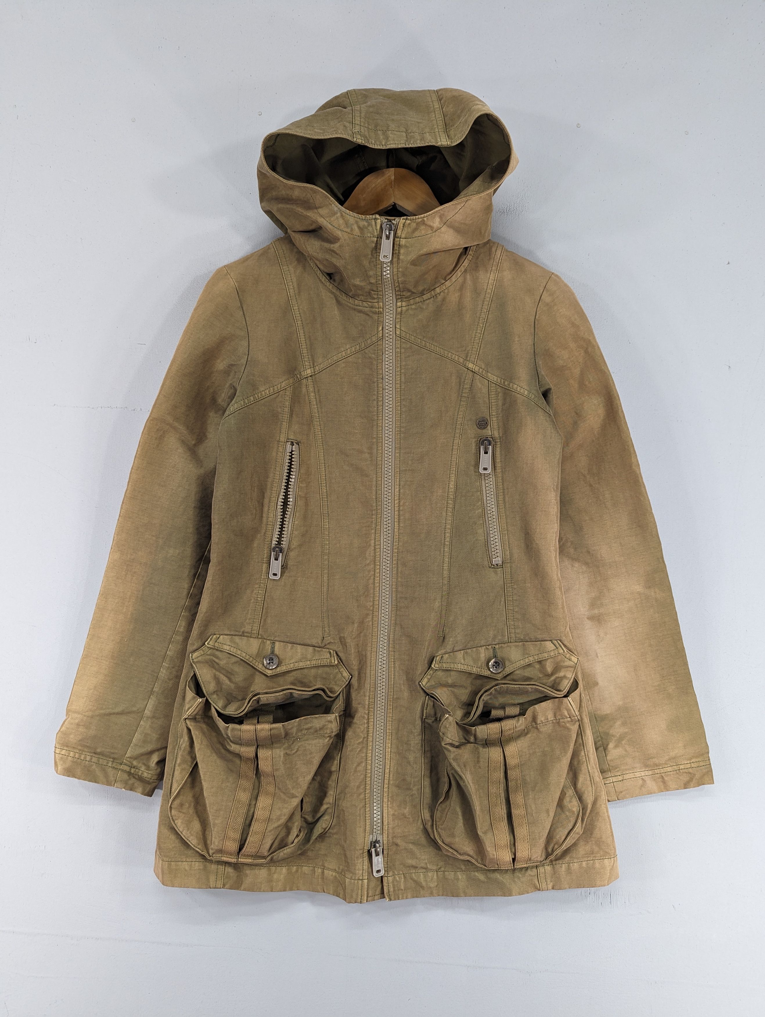 🔥Vintage Diesel Denim Distressed Hooded Jacket