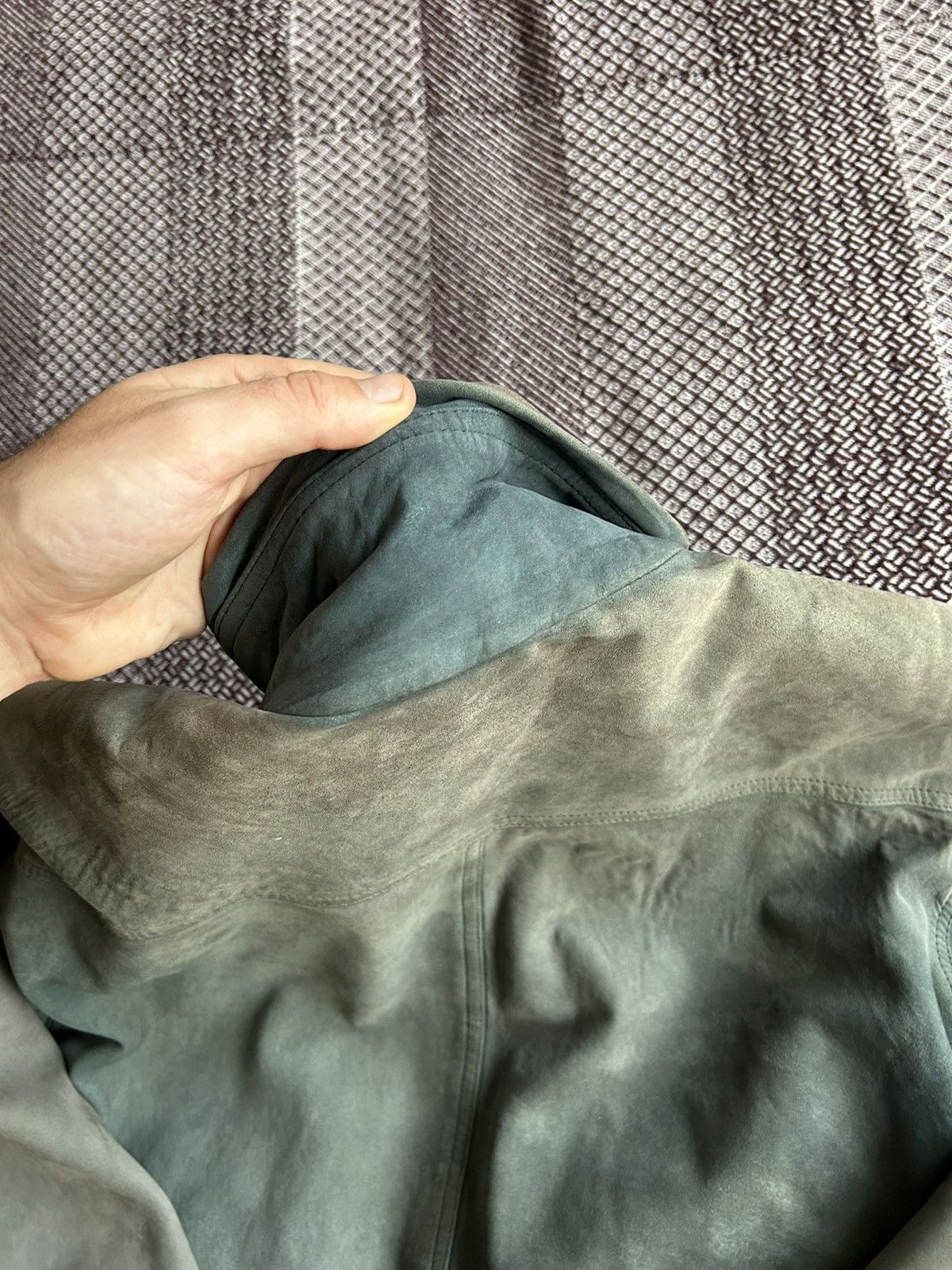 Genuine Leather Vintage Leather Bomber Jacket Heavy Faded Thrashed Size L Size US L / EU 52-54 / 3 - 17 Thumbnail