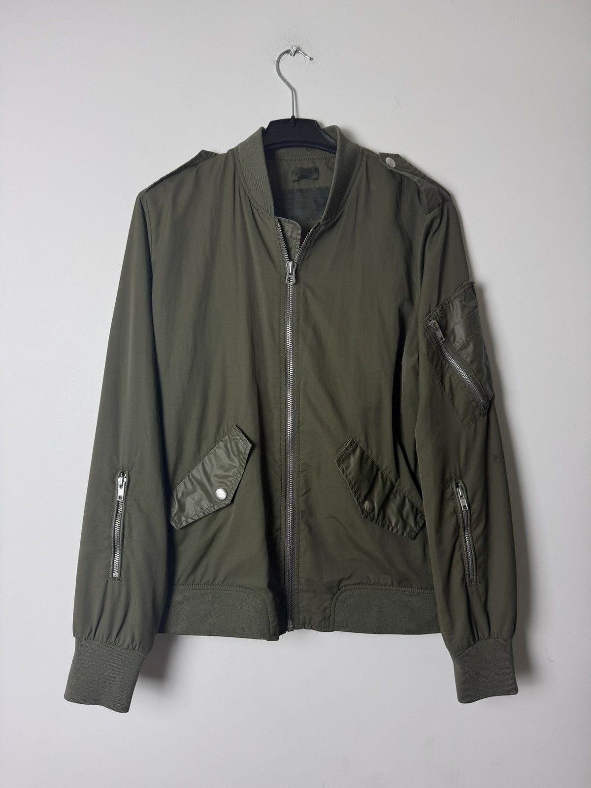 Diesel Diesel Olive Military Bomber Jacket Archive Avant Garde Size US M / EU 48-50 / 2 - 5 Thumbnail