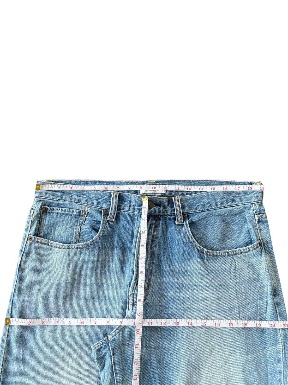 JNCO Vintage Japanese Brand Faded Wash Distress Baggy Jeans Size 38" / US 16 / IT 52 - 6 Thumbnail