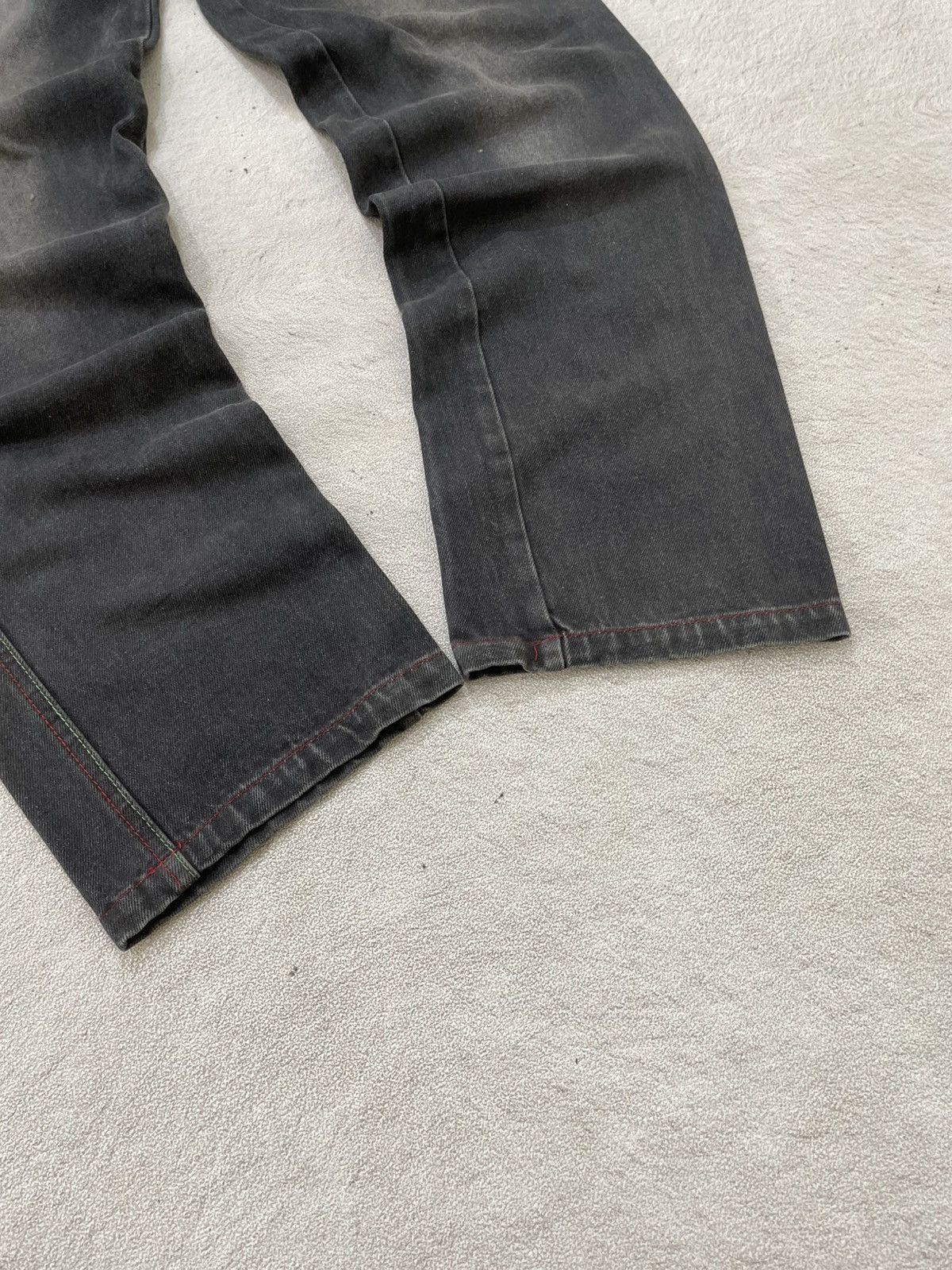 Japanese Brand 2000s Sheng Graphic Denim Wash Black Jeans Japan Y2K Size US 31 - 3 Thumbnail