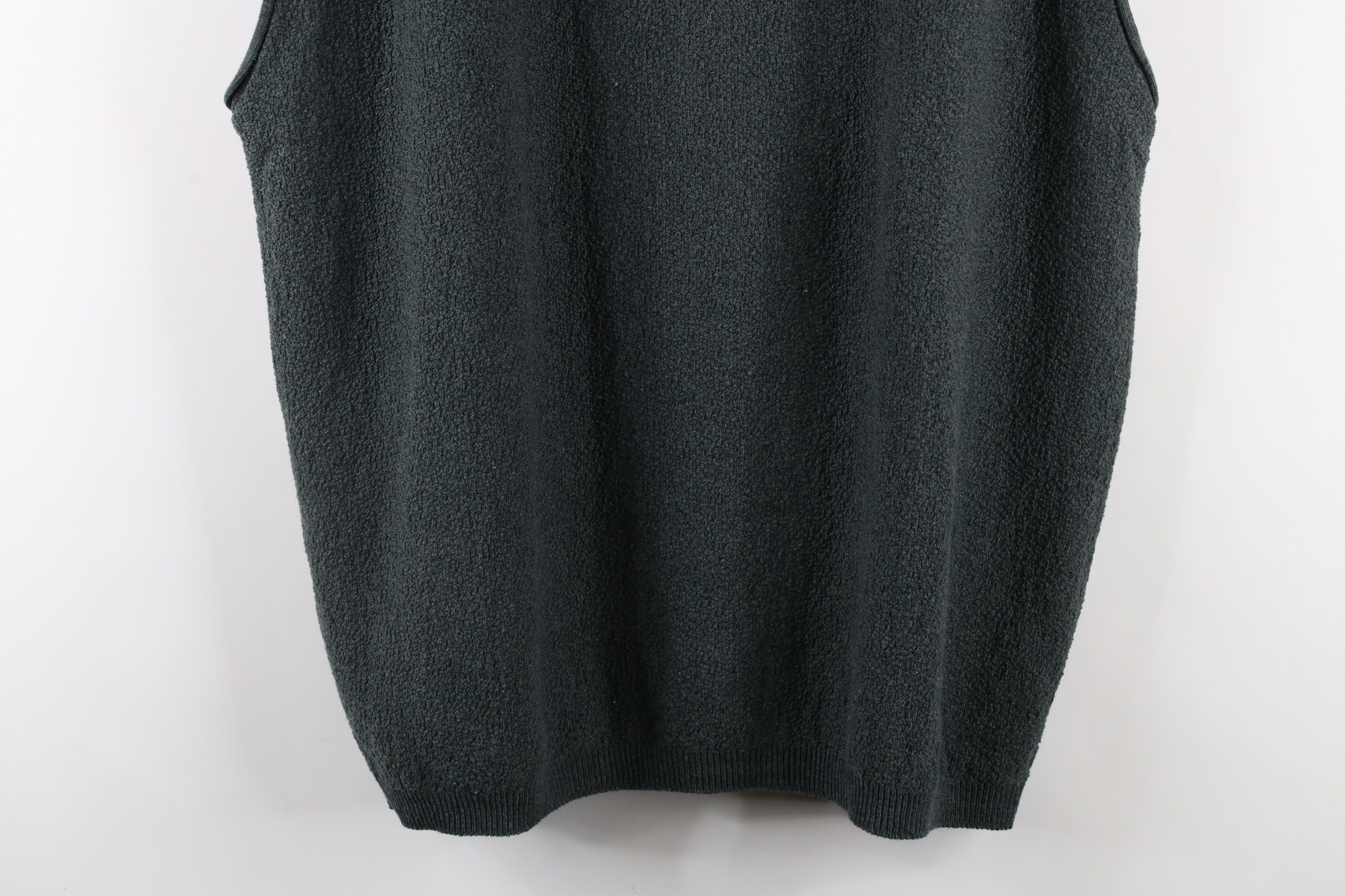 Vintage Vintage 90s Streetwear Cotton Textured Knit Sweater Vest USA Size US XL / EU 56 / 4 - 3 Thumbnail