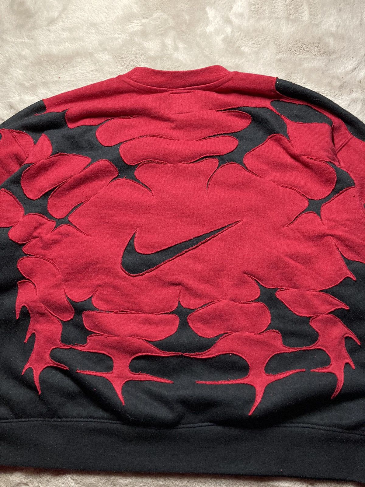 Nike × Vintage ⛩️Nike sweatshirt custom vintage y2k eye boxy distressed rare Size US L / EU 52-54 / 3 - 9 Thumbnail
