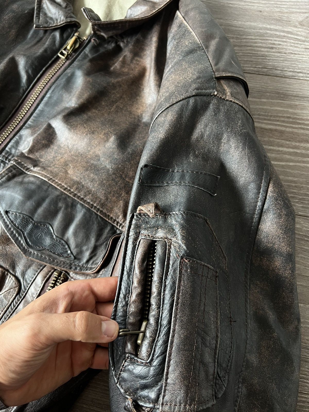 Genuine Leather ‼️Vibtage 60s RRP:600$!Paris Dakar 100% Leather Jacket‼️ Size US L / EU 52-54 / 3 - 8 Thumbnail
