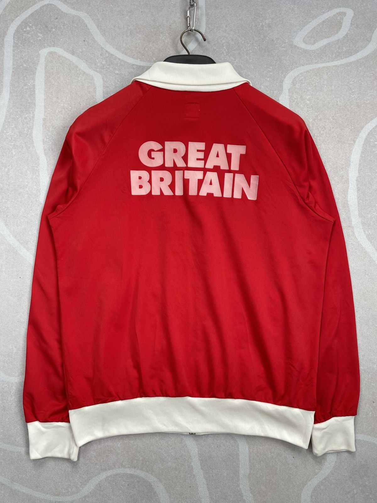 Adidas VINTAGE ADIDAS GREAT BRITAIN TRACKTOP Size US L / EU 52-54 / 3 - 2 Thumbnail