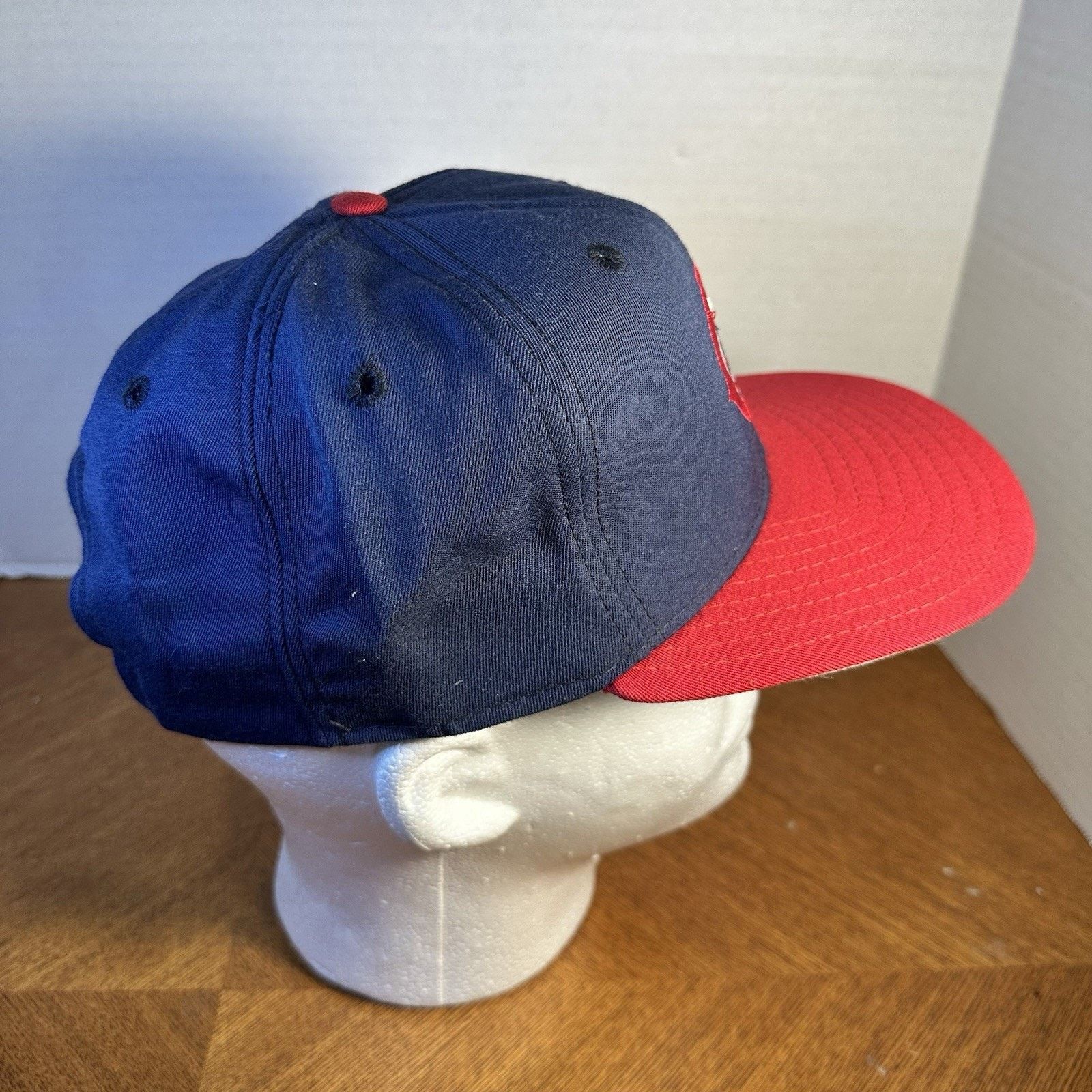 New Era VTG 90s Canton-Akron Indians Wahoo Logo New Era Snapback Hat Size ONE SIZE - 2 Thumbnail