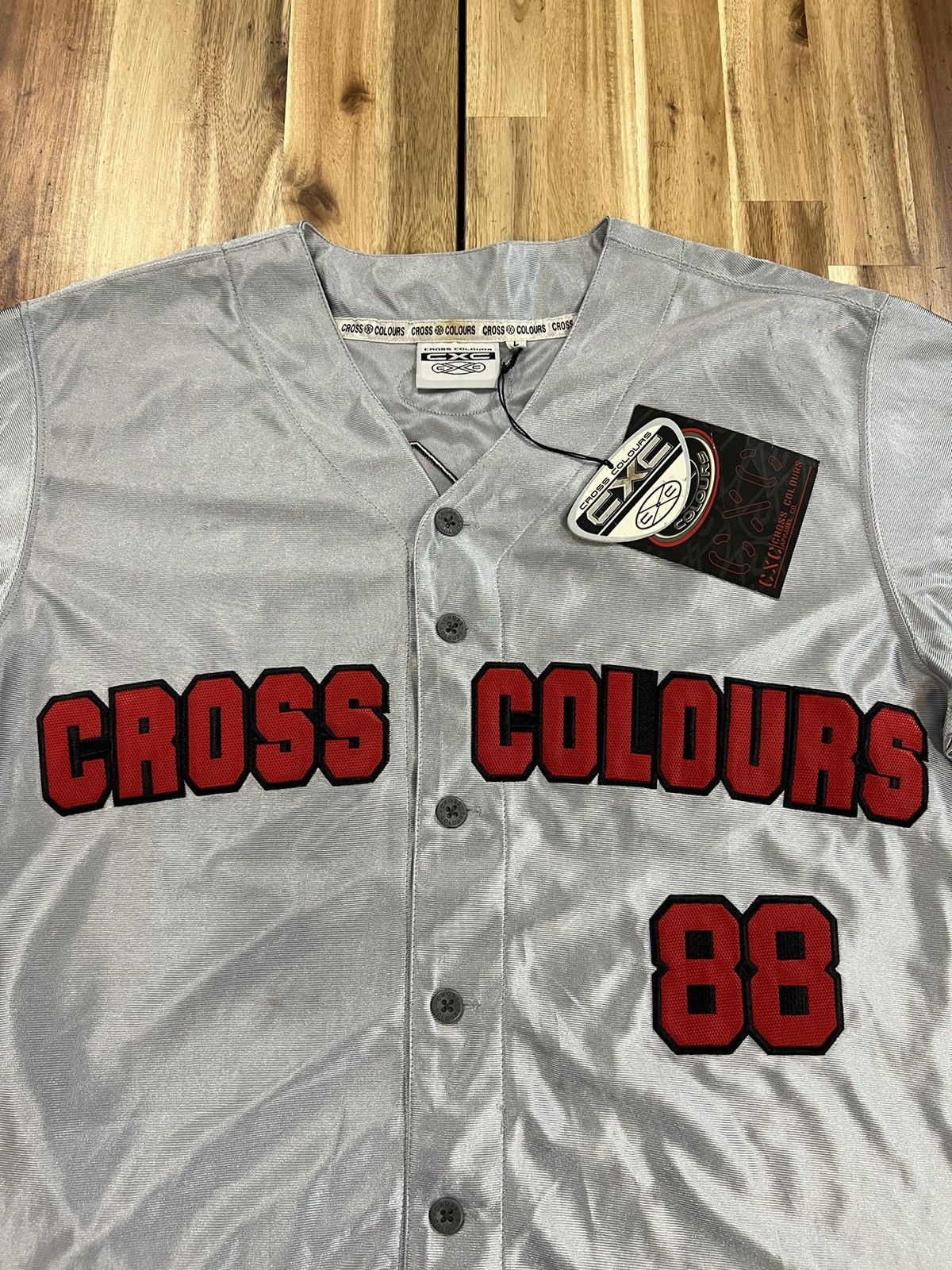 Cross Colours × Vintage Vintage Cross Colour Jersey With tag Size US L / EU 52-54 / 3 - 3 Thumbnail