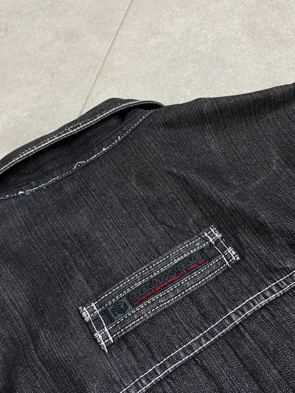 Southpole Vintage South Pole Washed Denim Pocket Zip Jacket Size US XL / EU 56 / 4 - 13 Thumbnail