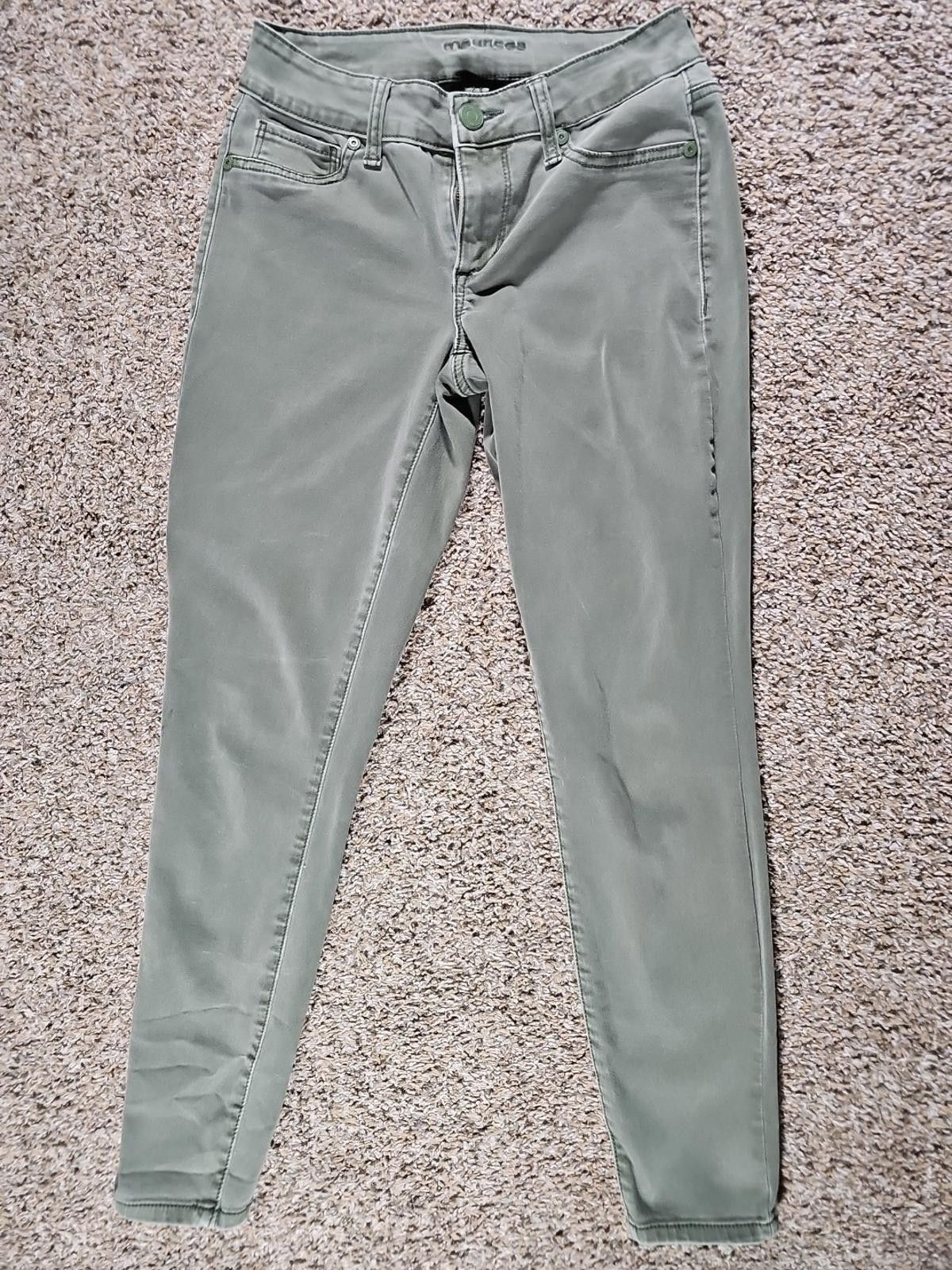 Other Maurices XS/S Green Stretch Jeans Size 26" / US 2 / IT 38 - 1 Thumbnail
