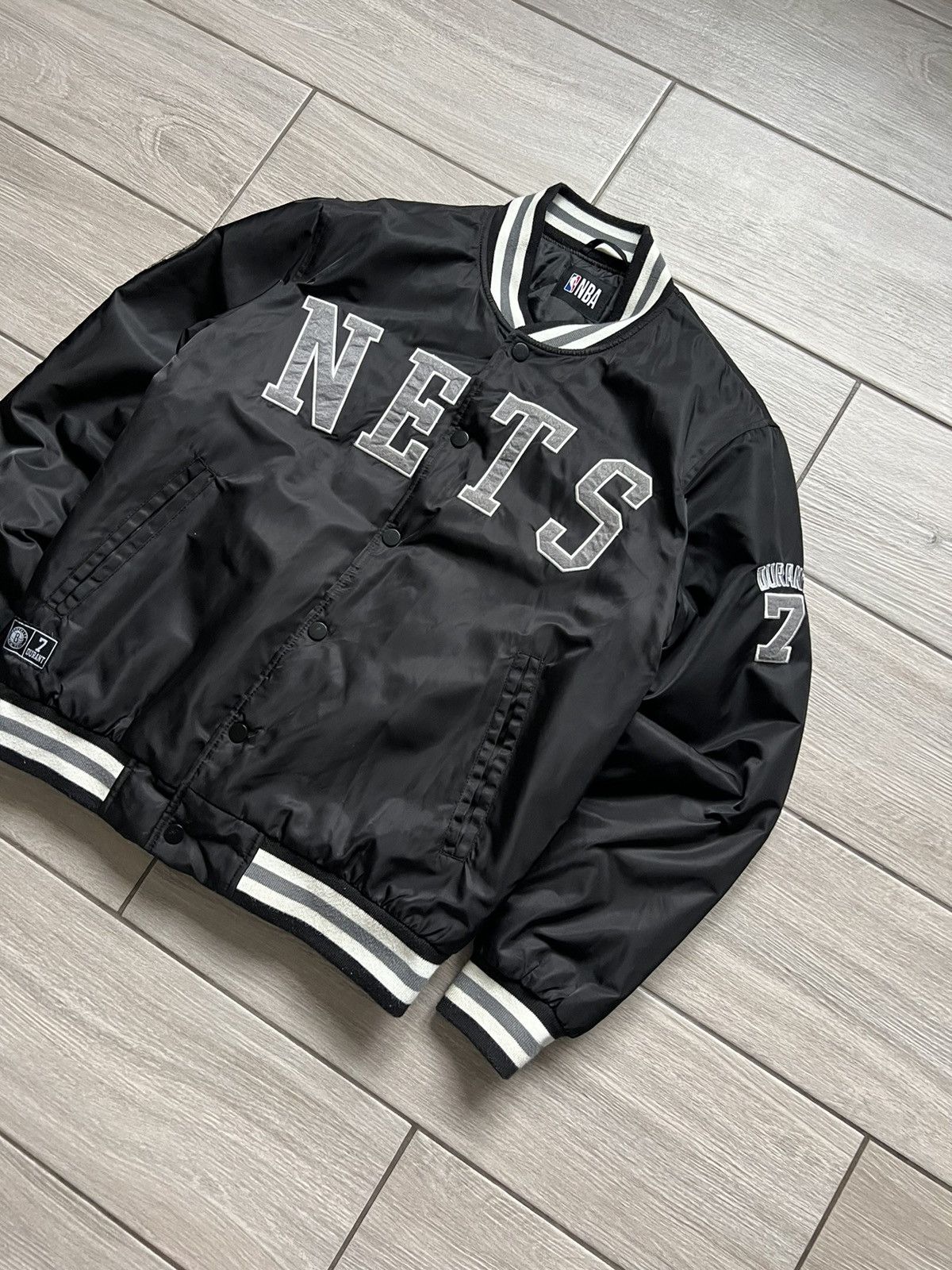 NBA Vintage Brooklyn NBA Durant Nets Varsity Bomber Jacket Size US S / EU 44-46 / 1 - 4 Thumbnail