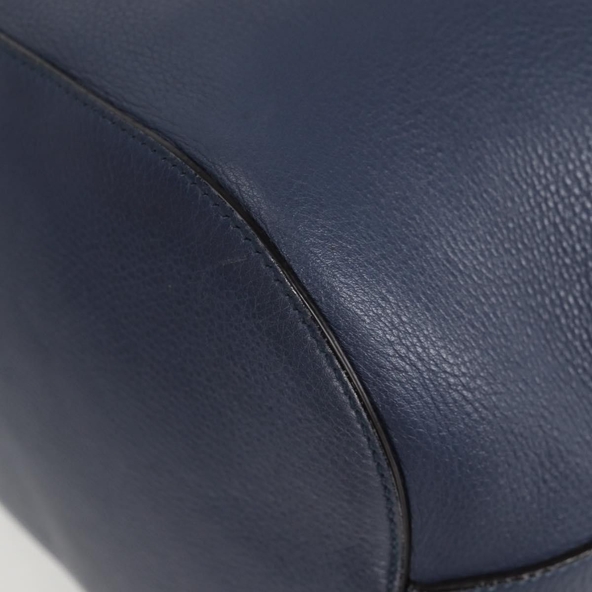 Gucci GUCCI Bamboo Hand Bag Leather Blue Gold Size ONE SIZE - 13 Thumbnail