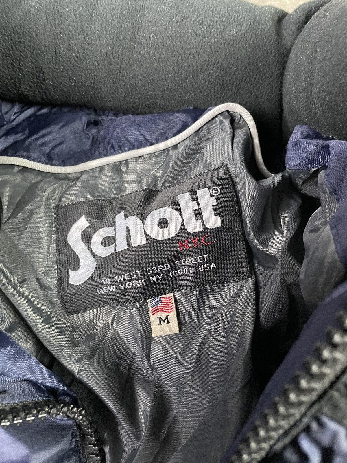 Schott × Vintage Vintage Y2K Schott nyc puffer jacket Size US M / EU 48-50 / 2 - 2 Thumbnail