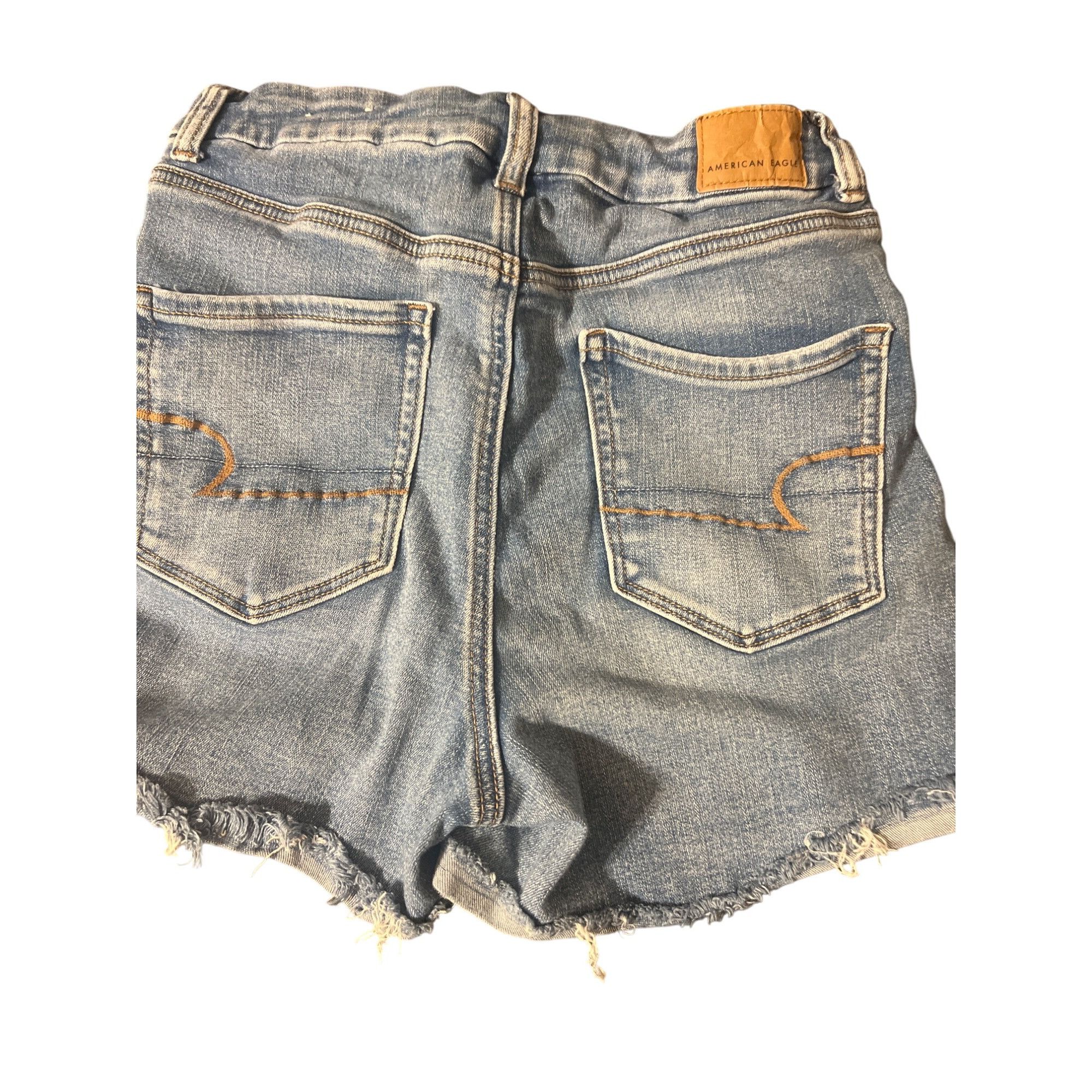 American Eagle Outfitters American Eagle Womens Hi-Rise Shortie Denim Jean Shorts Dest Size 30" / US 8 / IT 44 - 3 Thumbnail