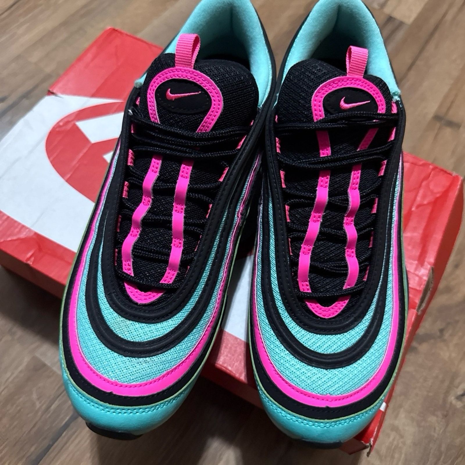 Nike Nike Air Max 97 Hyper Turquoise South Beach Size US 11 / EU 44 - 6 Thumbnail