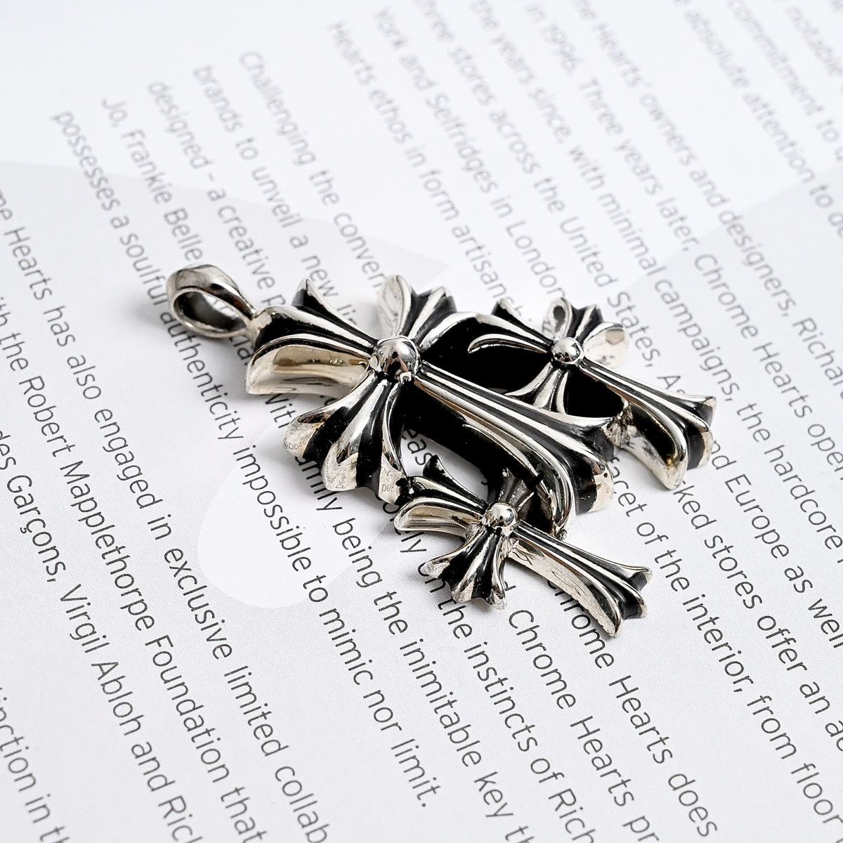 Chrome Hearts CHROME HEARTS TRIPPLE CROS CHARM SILVER Size ONE SIZE - 3 Thumbnail