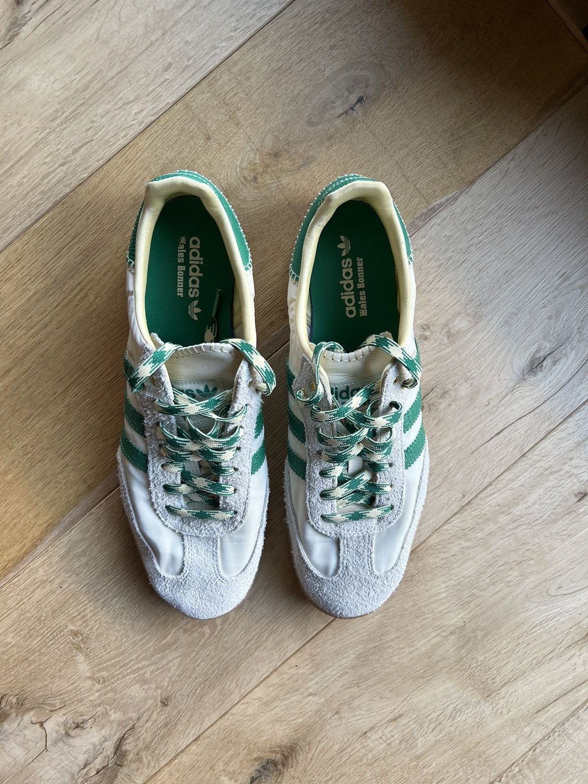 Adidas × Wales Bonner Adidas x Wales Bonner Samba ‘Cream White Bold Green’ Size US 12.5 / EU 45-46 - 6 Thumbnail
