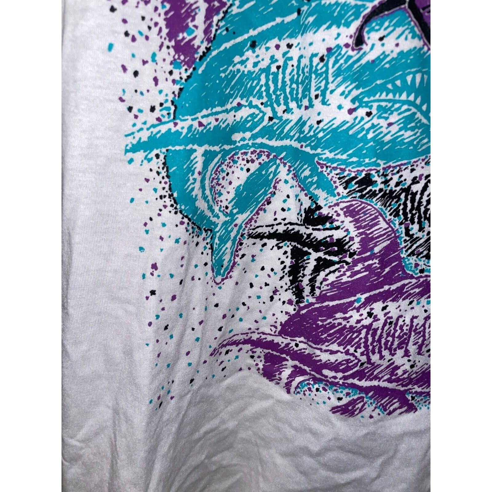 Jerzees Vintage Shark Shirt Cottonwood Cove Sharks White Tee 90s M Size US M / EU 48-50 / 2 - 5 Thumbnail