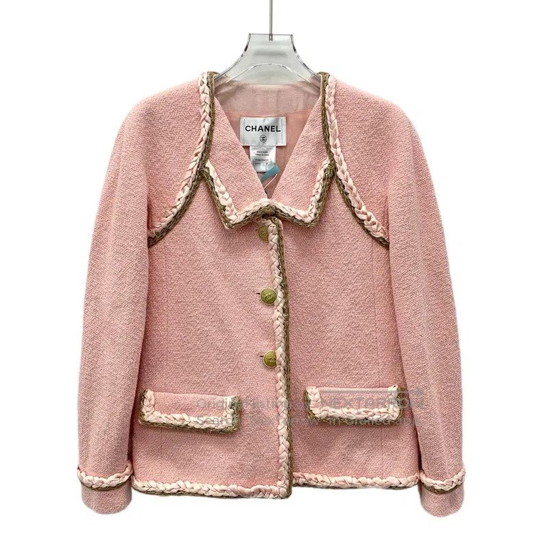 Chanel Chanel Seoul series pink cotton tweed single-breasted long Size XS / US 0-2 / IT 36-38 - 1 Thumbnail