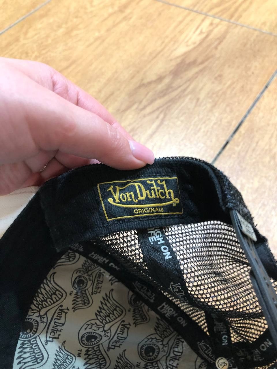 Von Dutch Vintage Von Dutch Logo Mesh Trucker Snapback Hat Cap Size ONE SIZE - 2 Thumbnail
