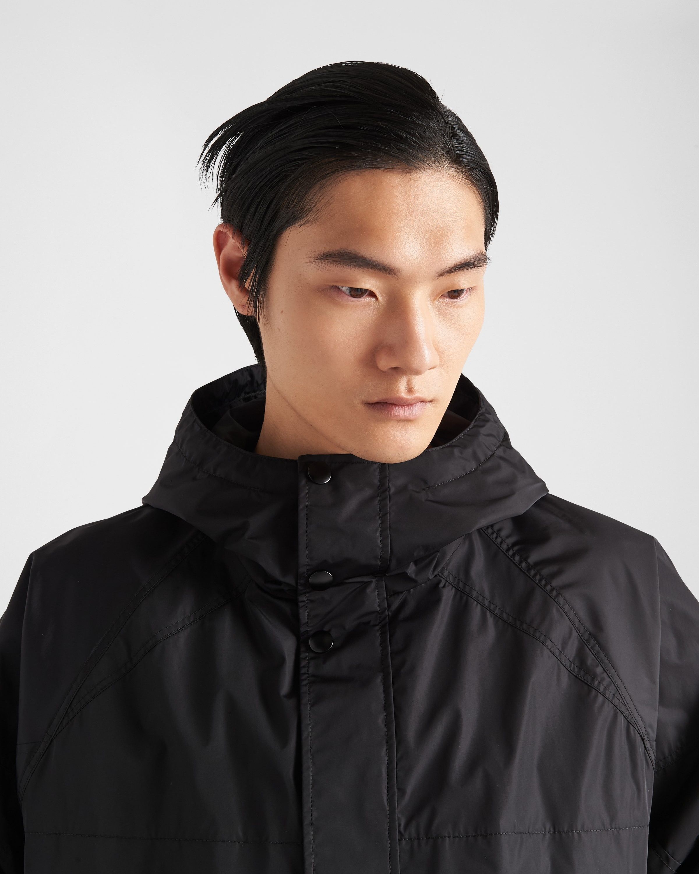 Prada o1mt1gz0225 Technical Fabric Jacket in Black Size US M / EU 48-50 / 2 - 3 Thumbnail