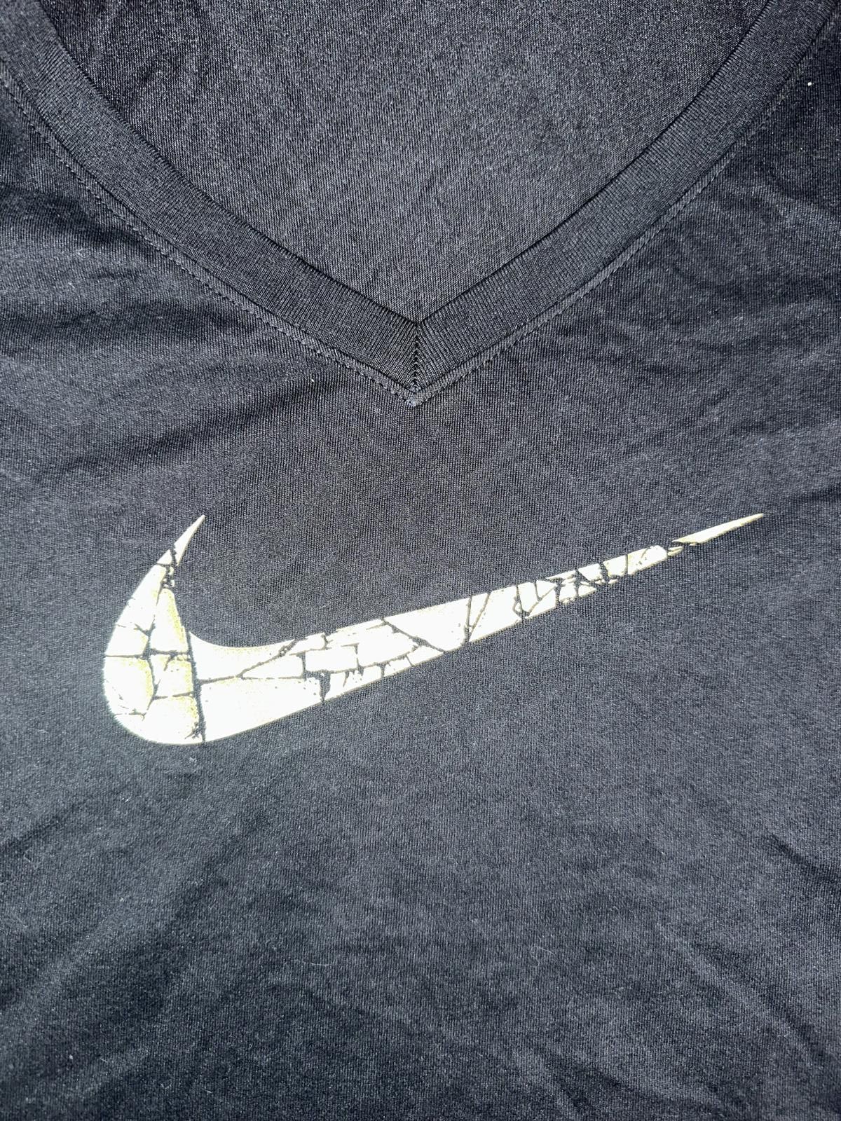 Nike Nike Women’s Dri-FIT Cracked Swoosh Black Tee Sample Size XXL / US 16-18 / IT 52-54 - 2 Thumbnail