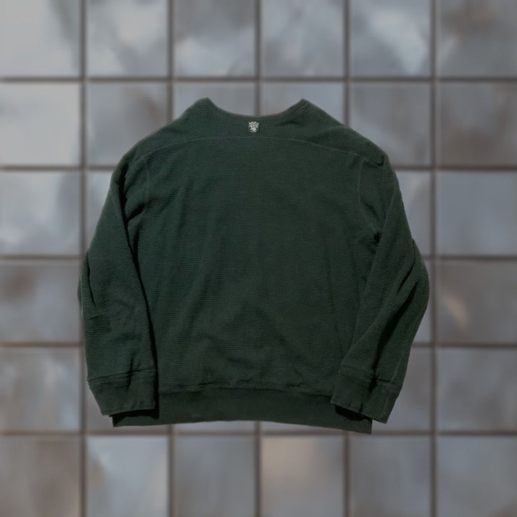 Polo Ralph Lauren Polo Ralph Lauren Reversible Waffle-Knit Thermal Pony Crewneck Sweatshirt Sz.XXL Mens Black Pullover Night Black/White Pony Logo, 2XL Size US XXL / EU 58 / 5 - 1 Thumbnail